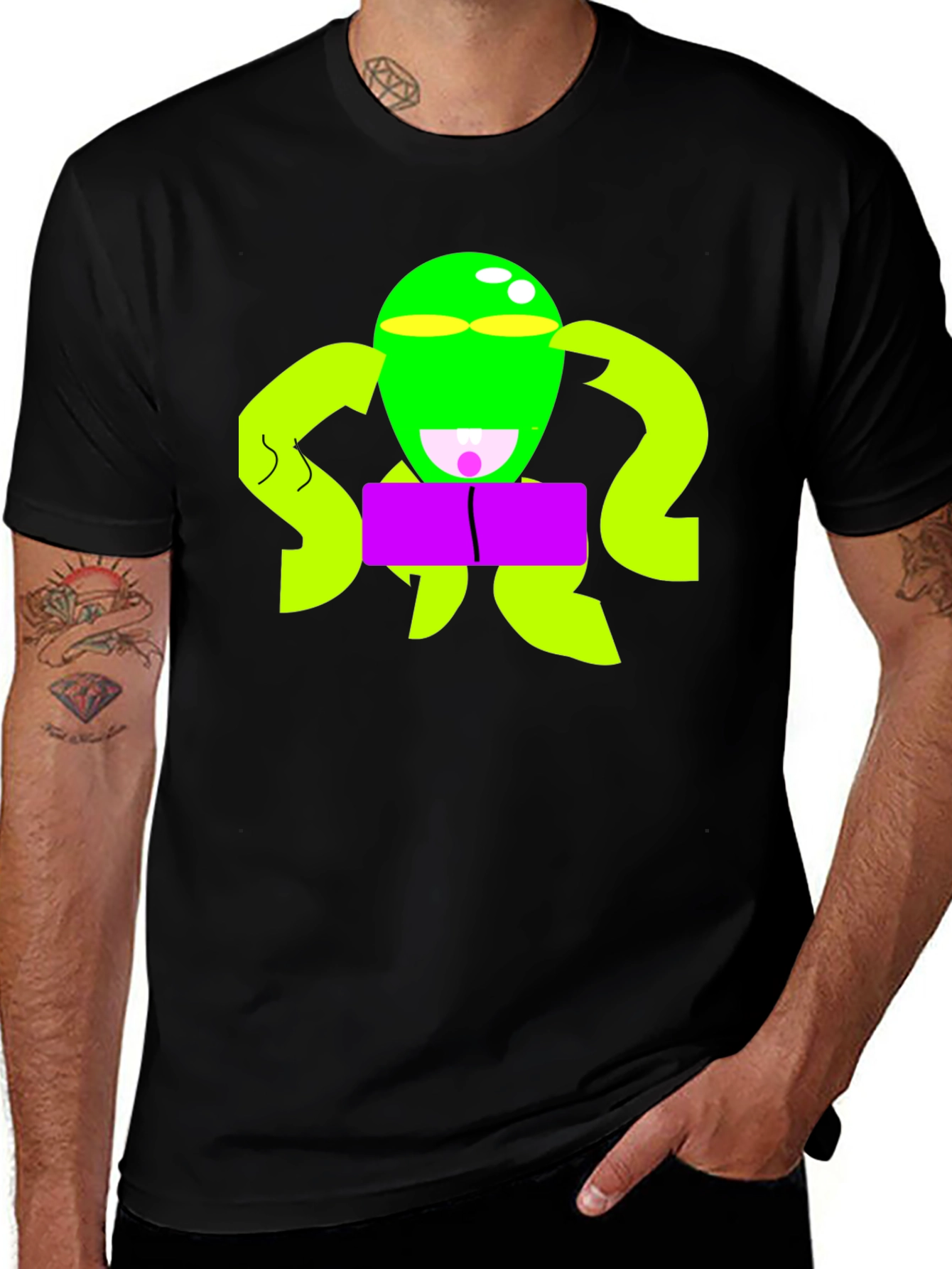 Variant 9 of Funky Cartoon Character T-Shirt