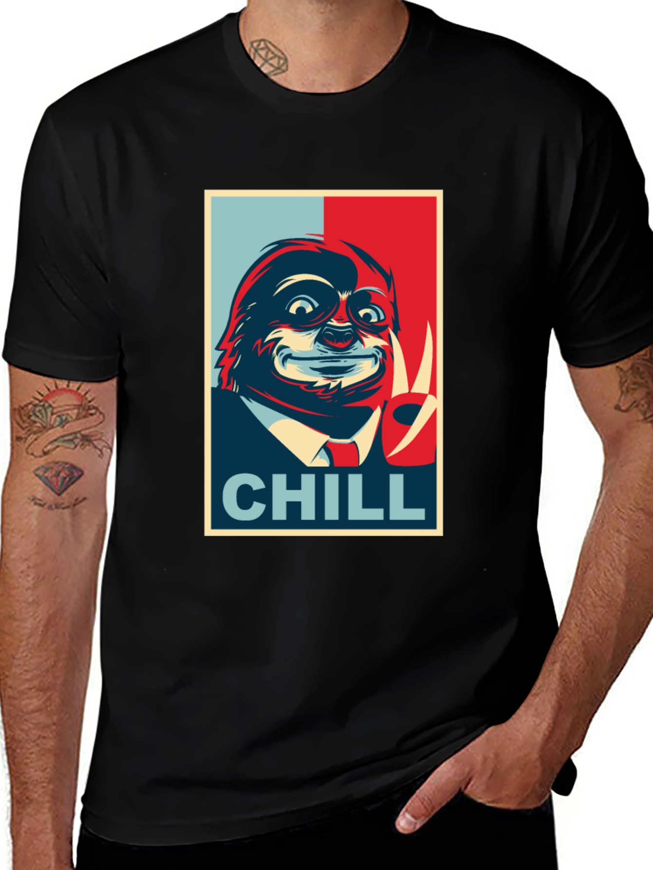 Variant 12 of Chill Sloth Graphic Tee - Relaxed Vibe
