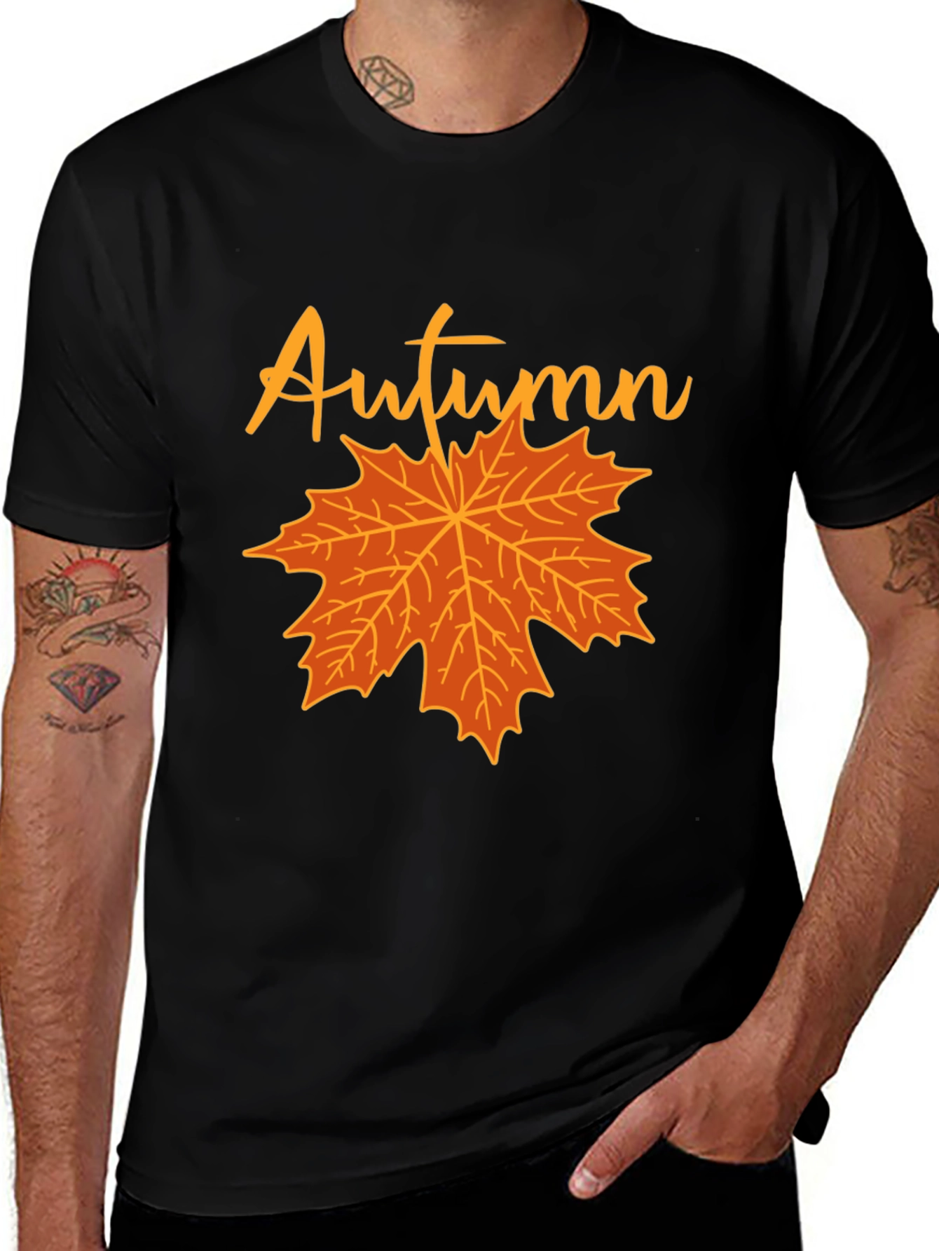 Variant 19 of Autumn Maple Leaf Graphic T-Shirt