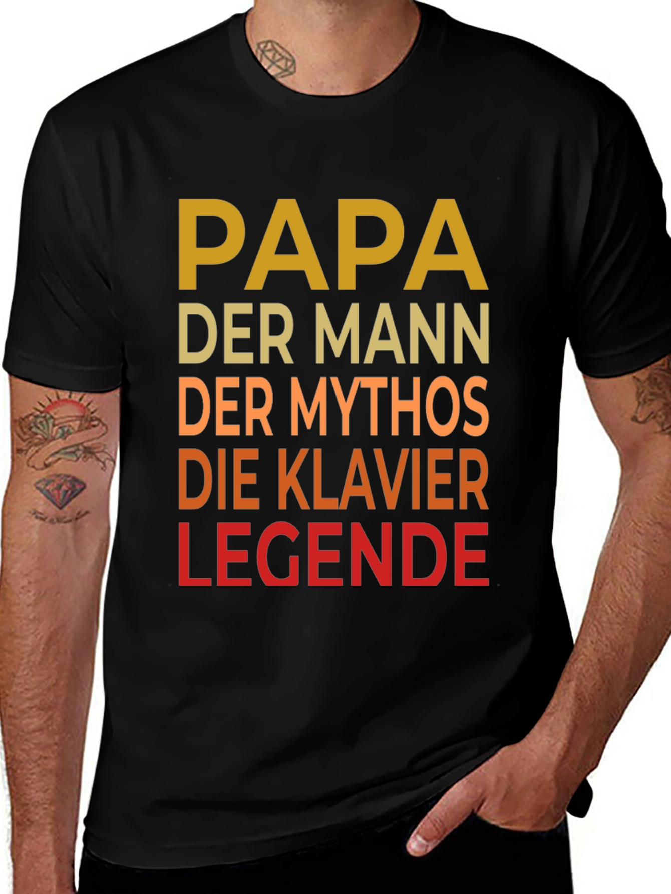 Variant 9 of Papa Piano Legend Tee - Father's Day Gift