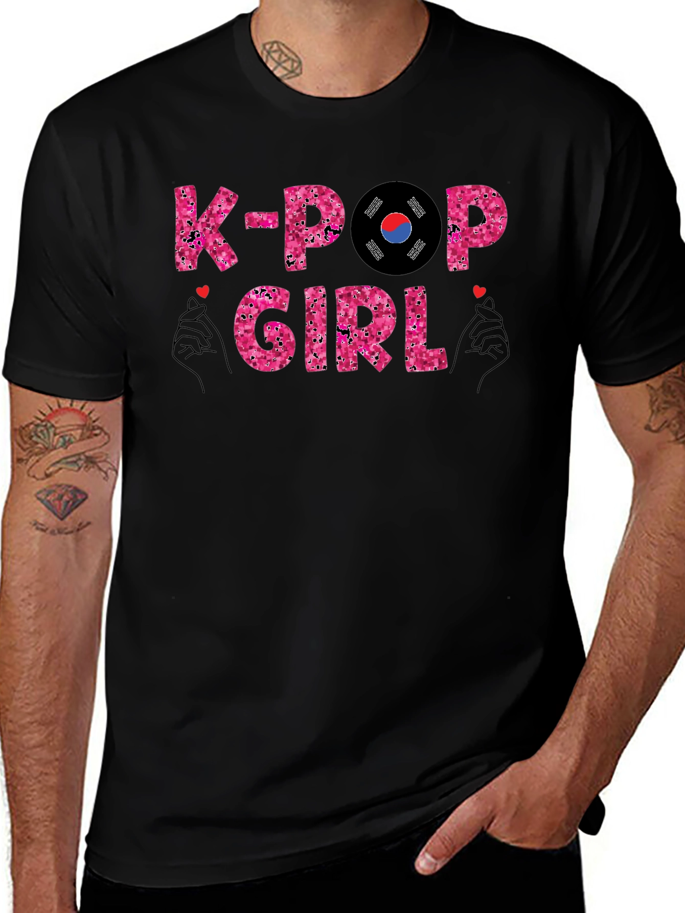 K-Pop Girl T-Shirt Trendy Korean Music Fan Tee