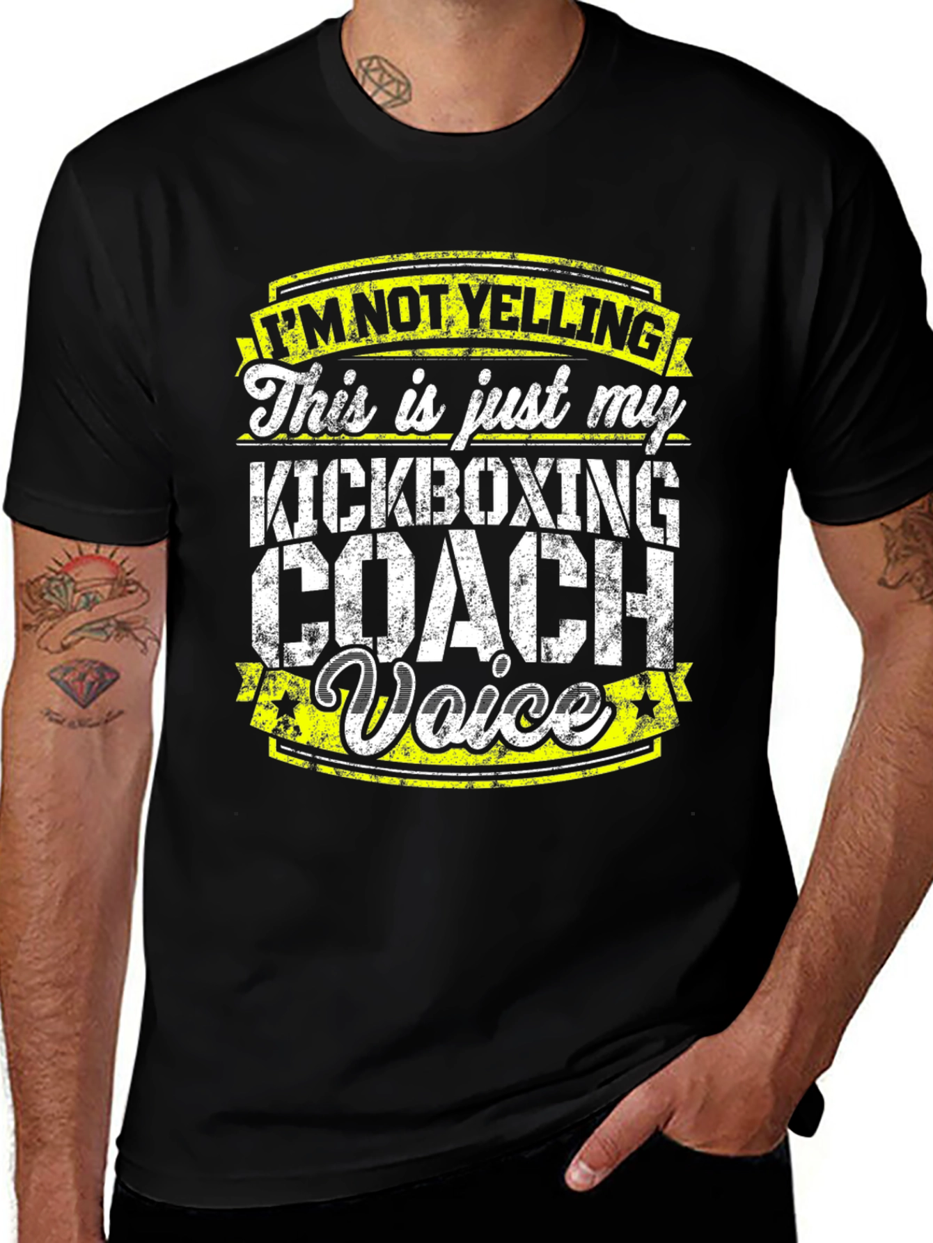 Variant 21 of Kickboxing Coach Voice T-Shirt