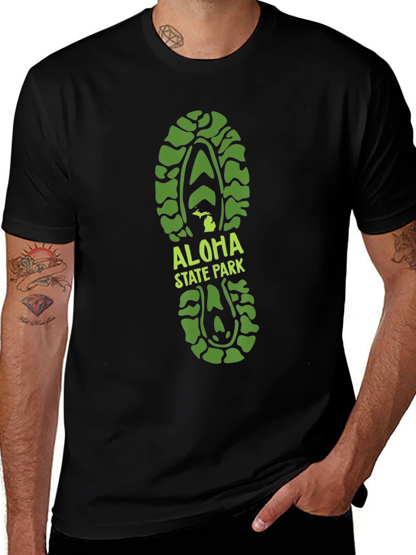 Variant 6 of Aloha State Park Tread Graphic Tee
