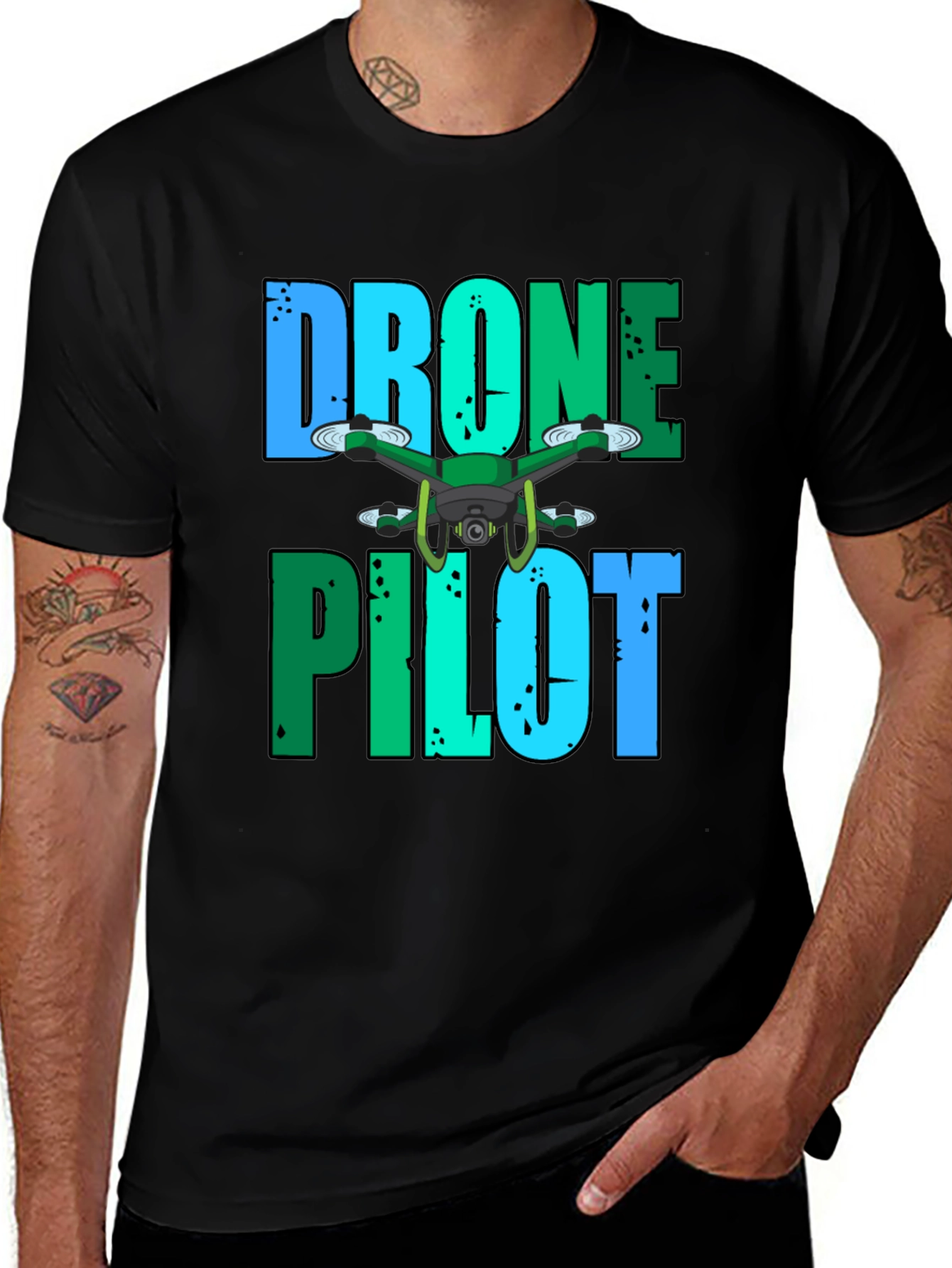 Variant 23 of Drone Pilot Graphic T-Shirt