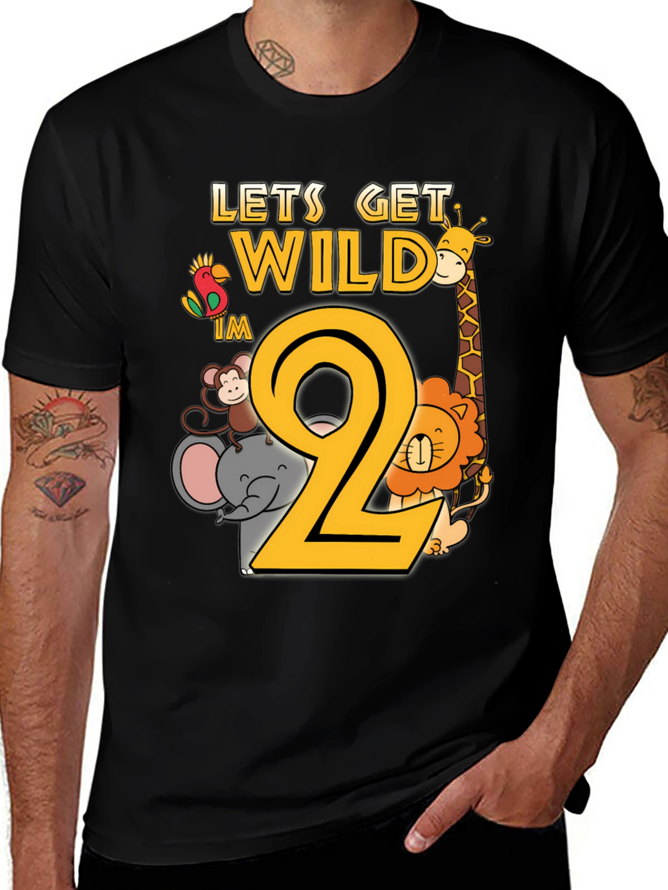 Let's Get Wild I'm 2nd Birthday T-Shirt