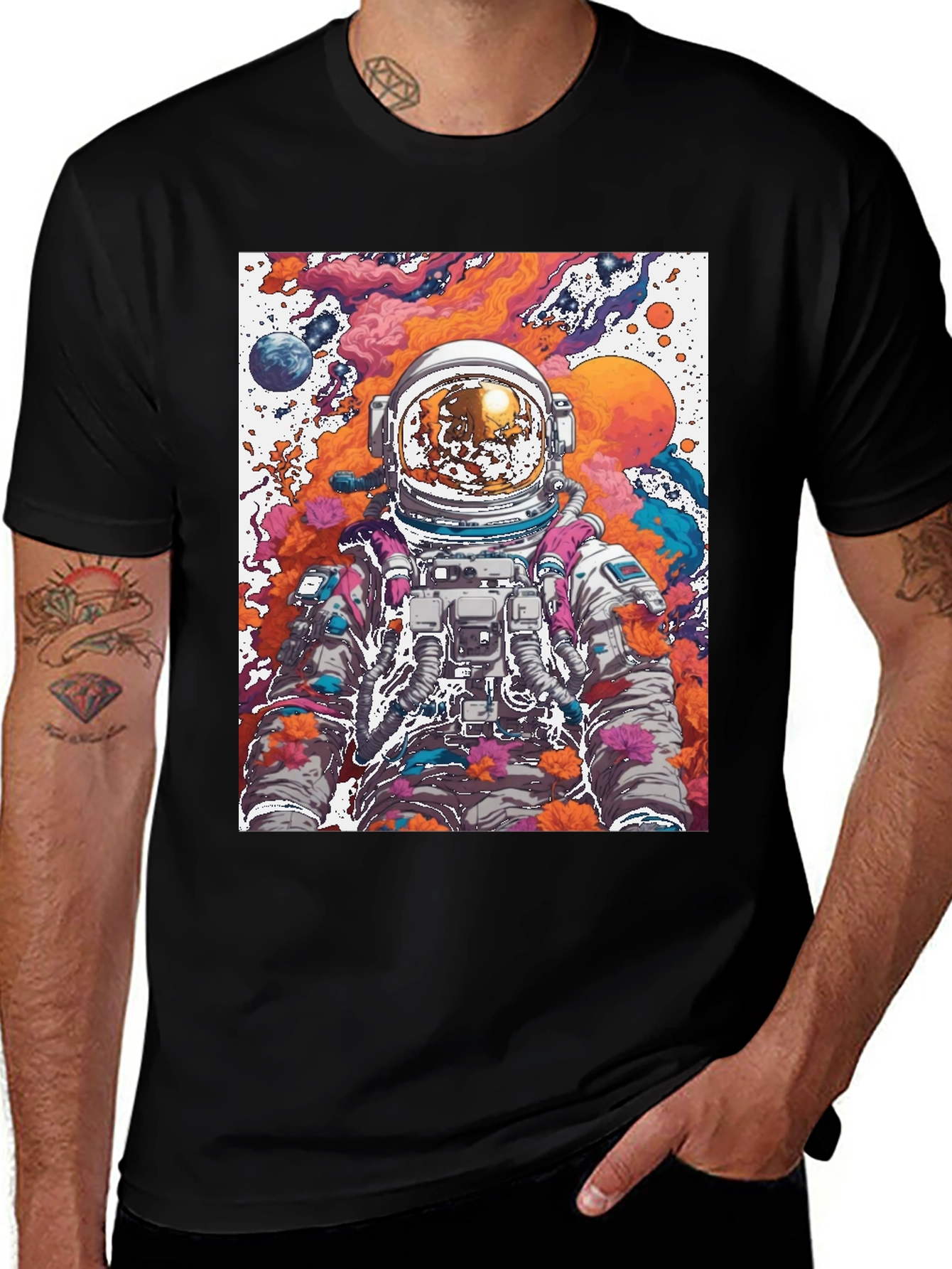 Variant 7 of Astronaut Galaxy T-Shirt - Space Graphic Tee