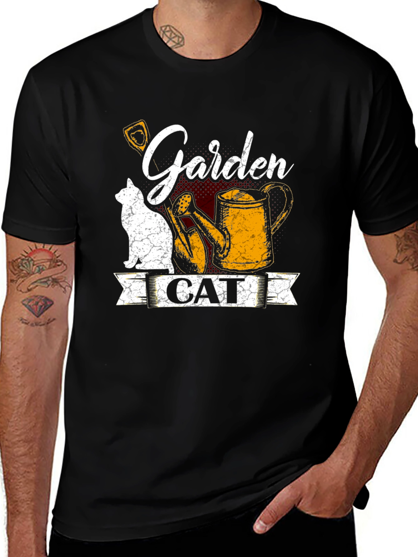 Variant 28 of Garden Cat T-Shirt - Cute Gardening Tee for Cat Lovers