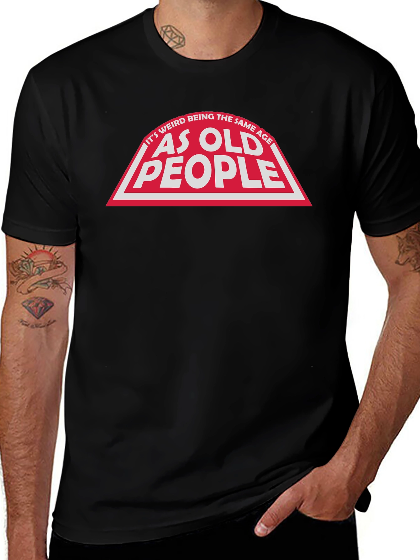Variant 14 of Funny "As Old People" Graphic Tee