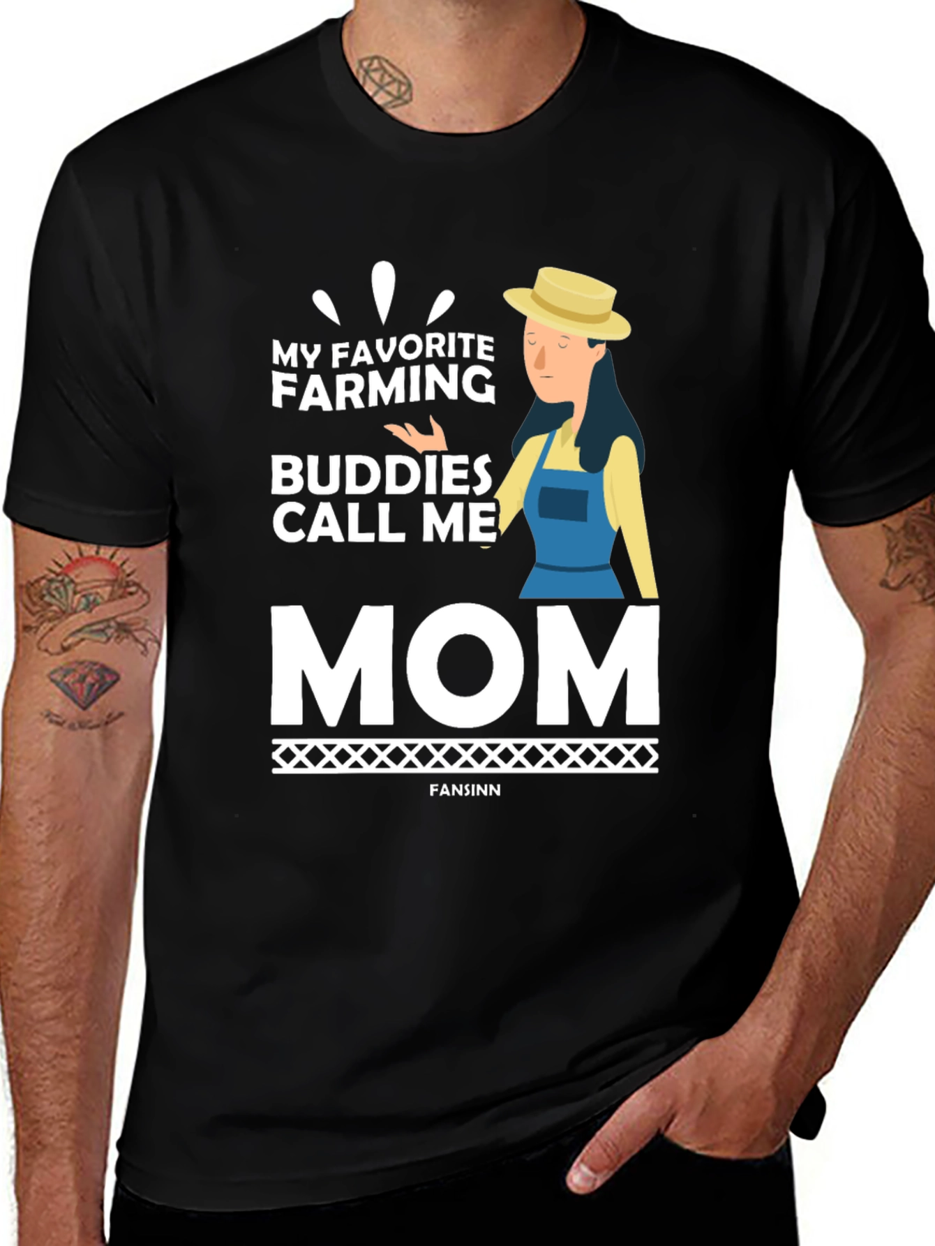 Variant 18 of My Favorite Farming Buddies Call Me Mom T-Shirt