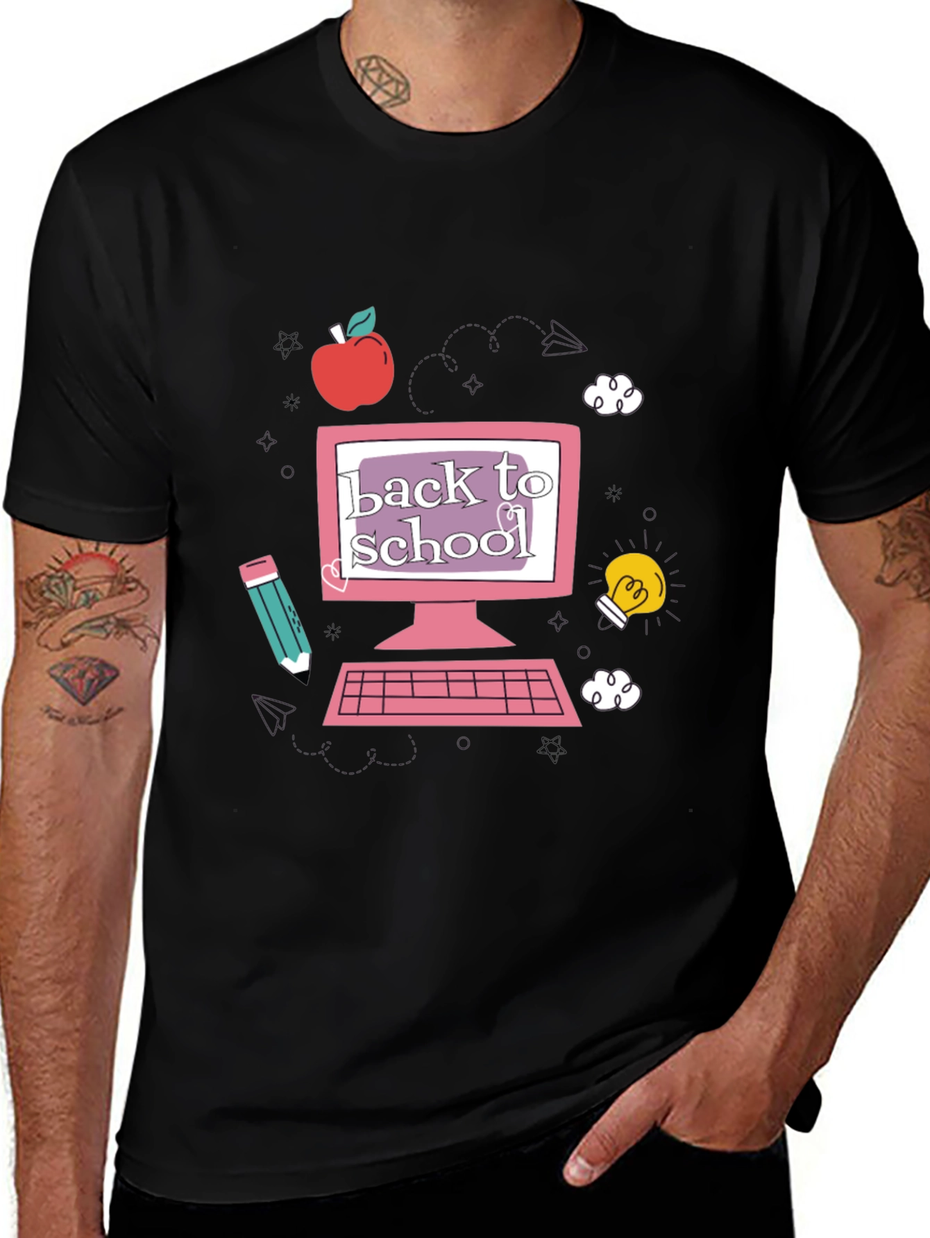Variant 2 of Back to School Computer T-Shirt