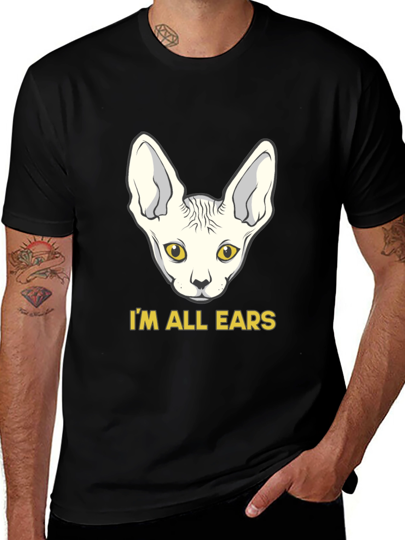 Variant 13 of I'm All Ears Cat T-Shirt