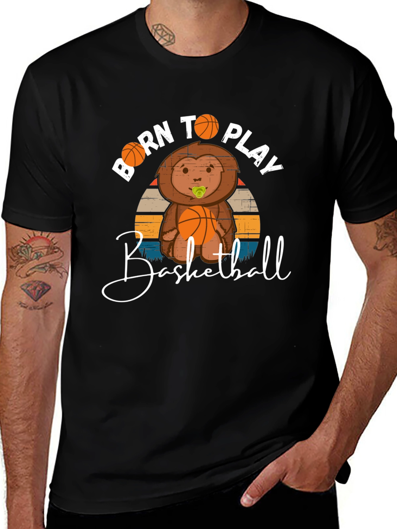 Variant 8 of Born to Play Basketball T-Shirt