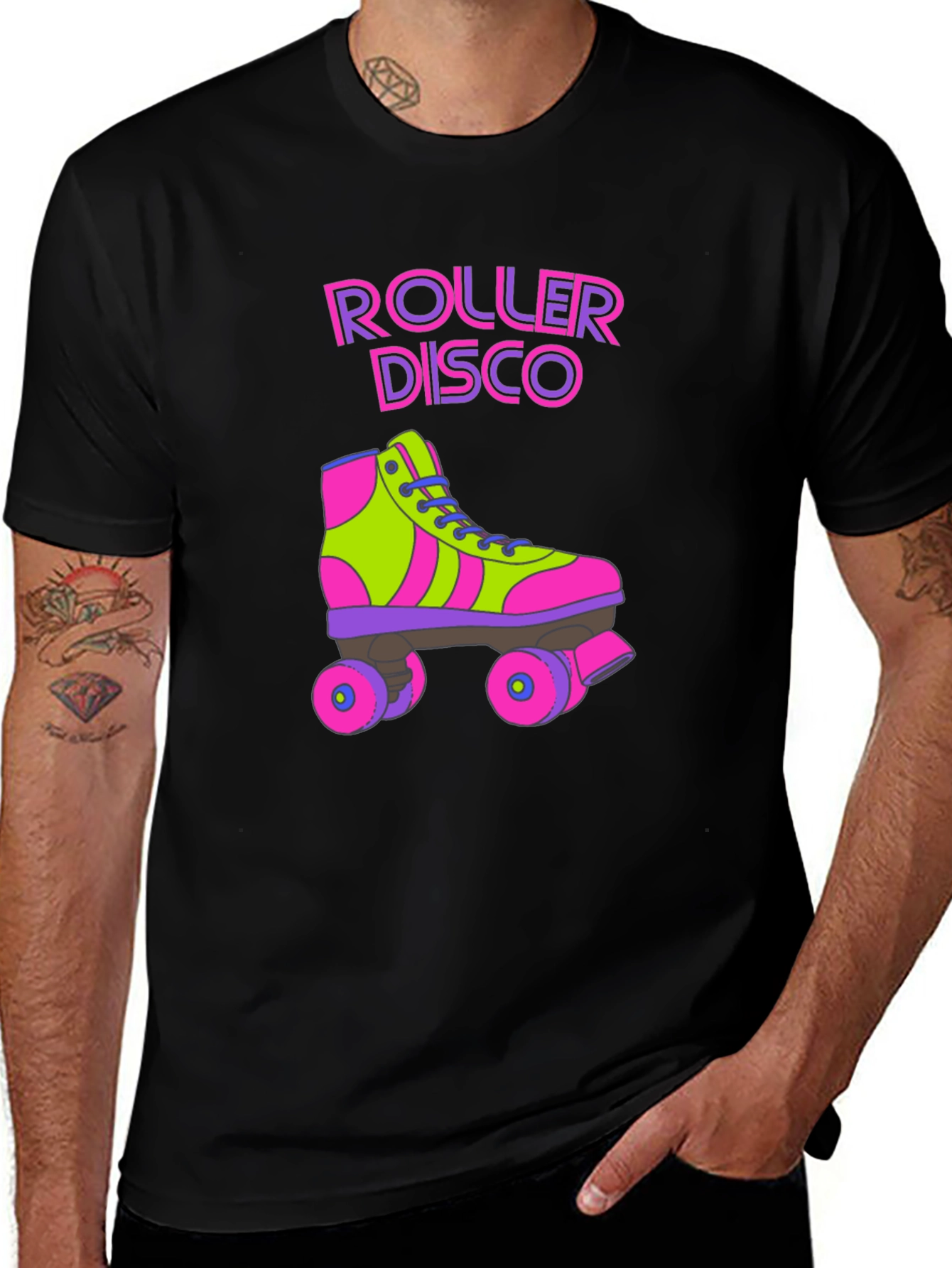 Variant 12 of Retro Roller Disco Graphic Tee