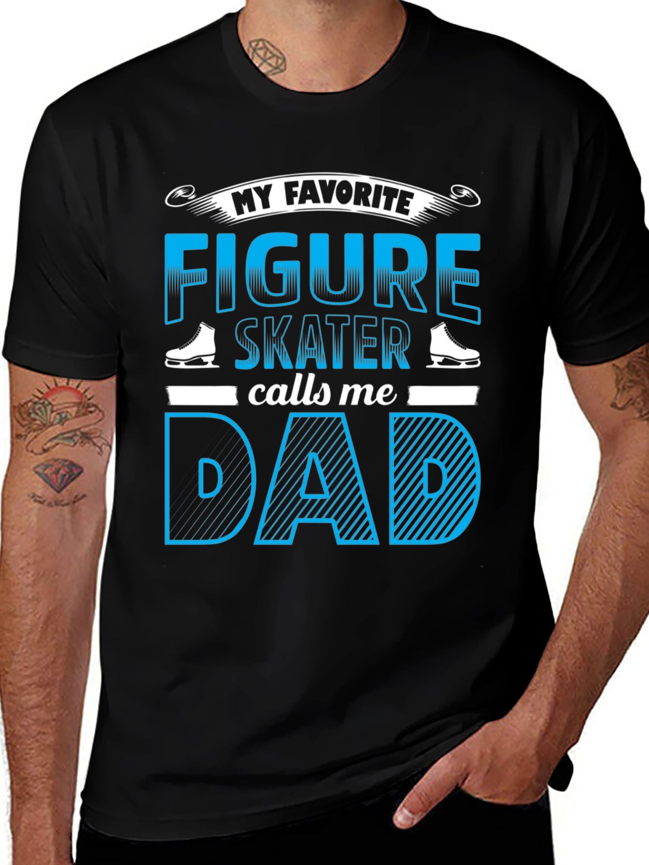 Variant 15 of Figure Skater Dad T-Shirt