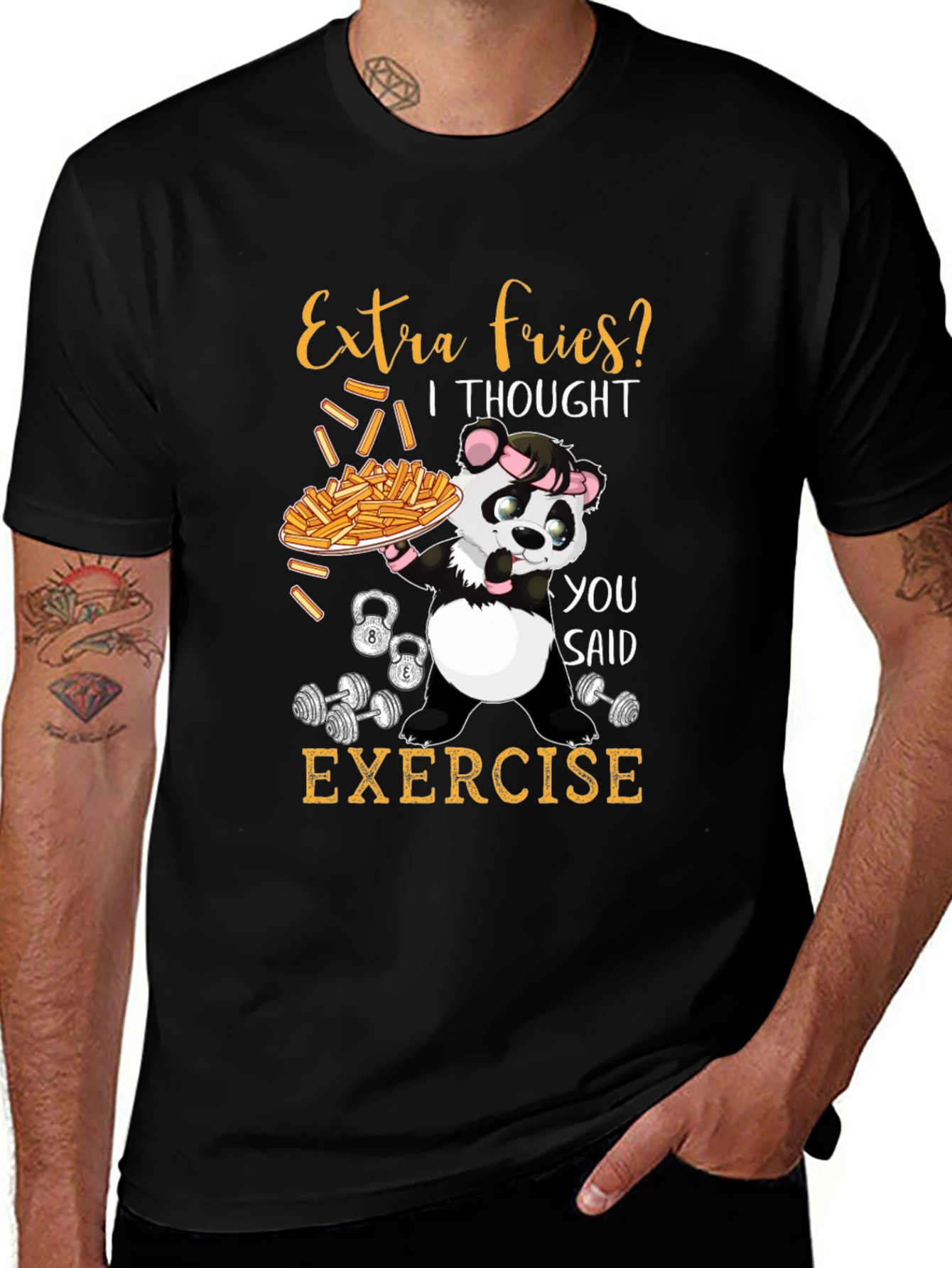 Variant 12 of Extra Fries? Exercise T-Shirt