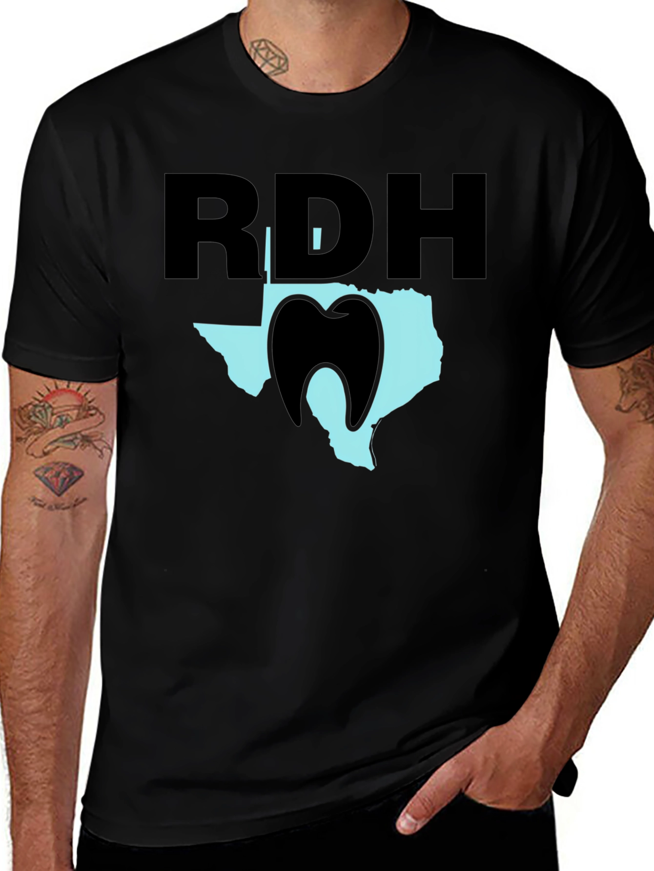 RDH Texas Tooth Graphic Tee - Dental Hygienist Shirt