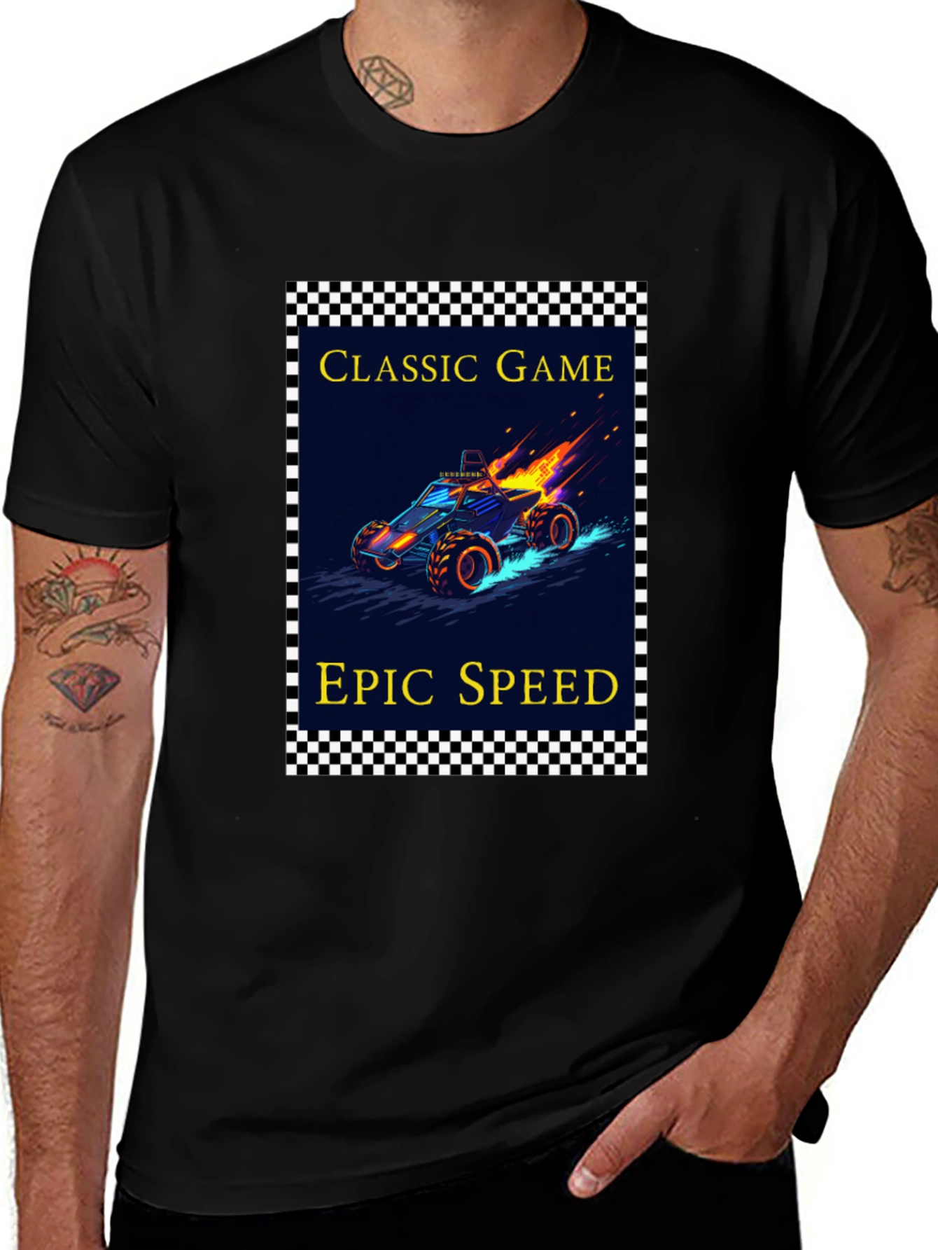 Variant 12 of Classic Game Epic Speed Black T-Shirt
