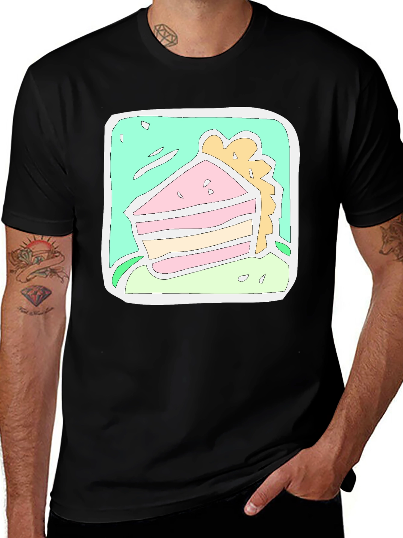 Variant 27 of Sandwich T-Shirt: Casual & Funky Graphic Tee
