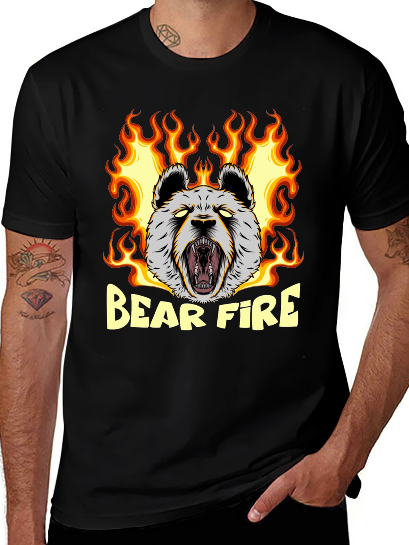 Variant 13 of Bear Fire Graphic T-Shirt