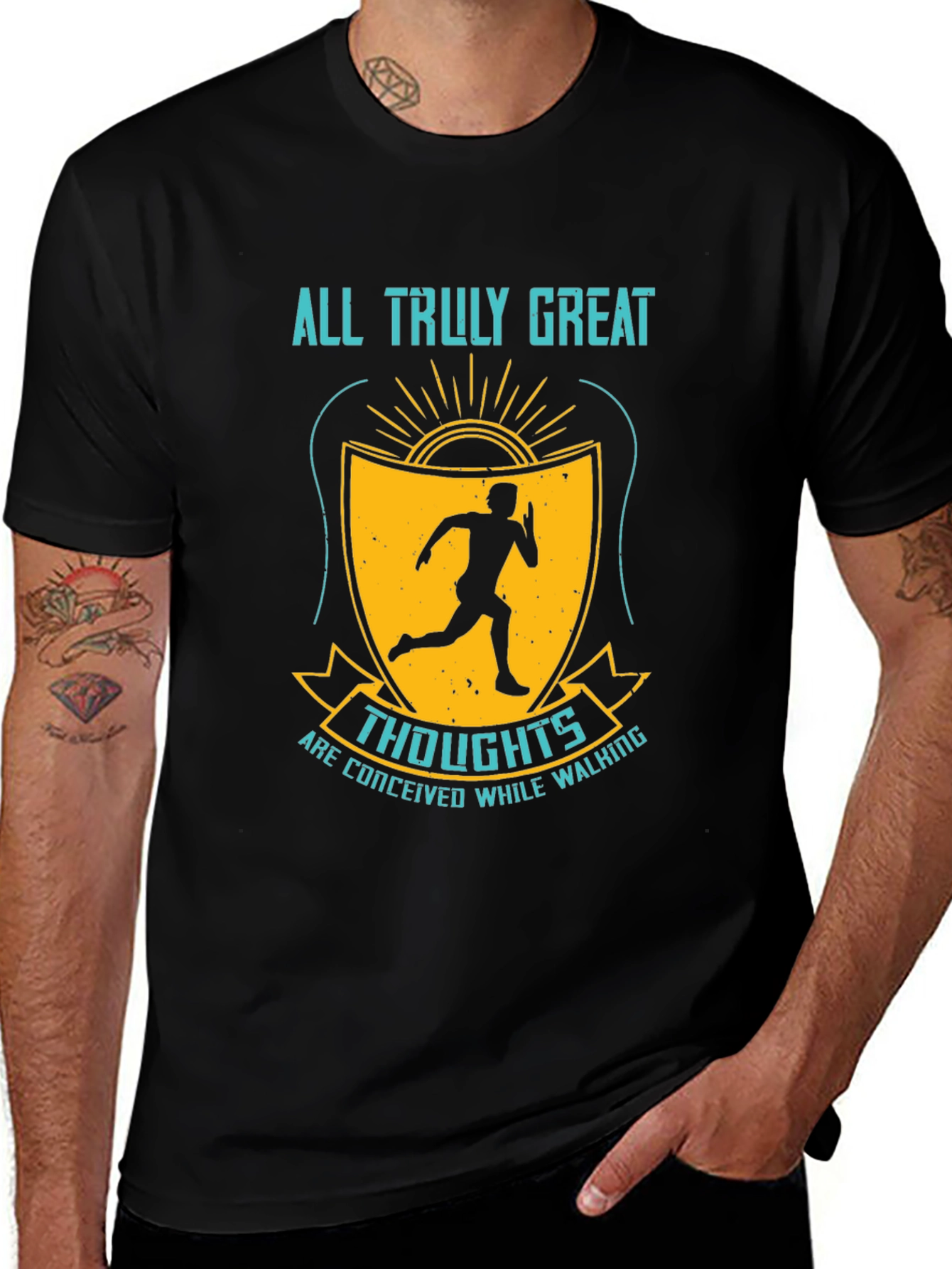 Variant 22 of Inspirational Runner Graphic T-Shirt