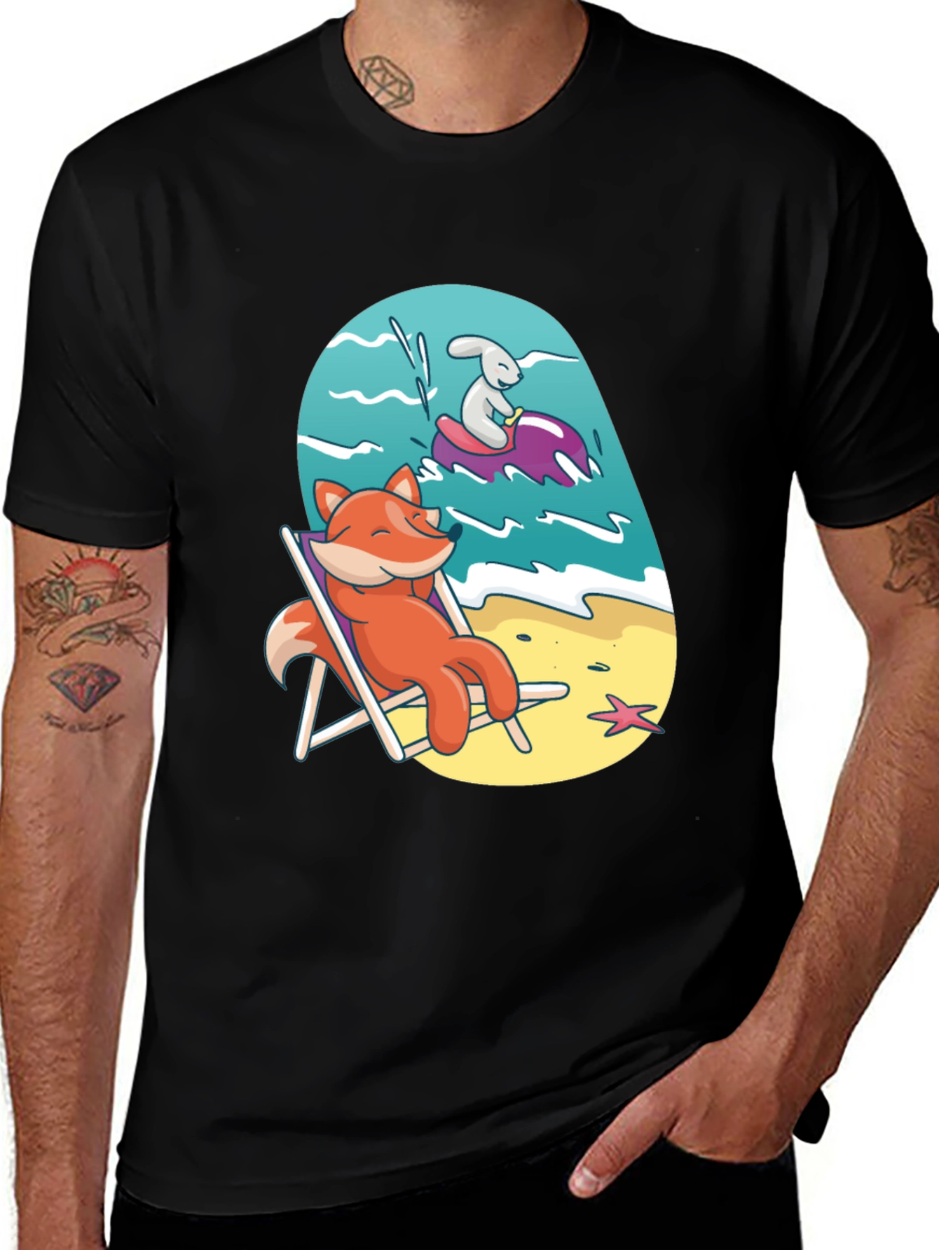 Variant 5 of Relaxed Fox Beach T-Shirt