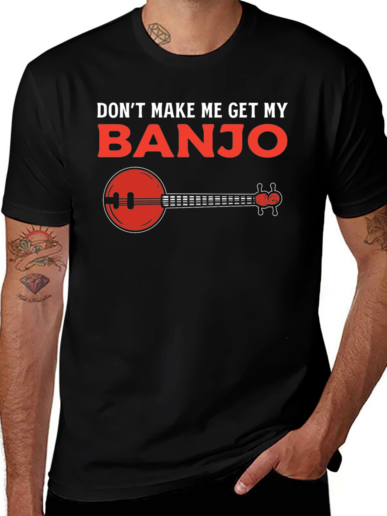 Variant 29 of Don't Make Me Get My Banjo T-Shirt