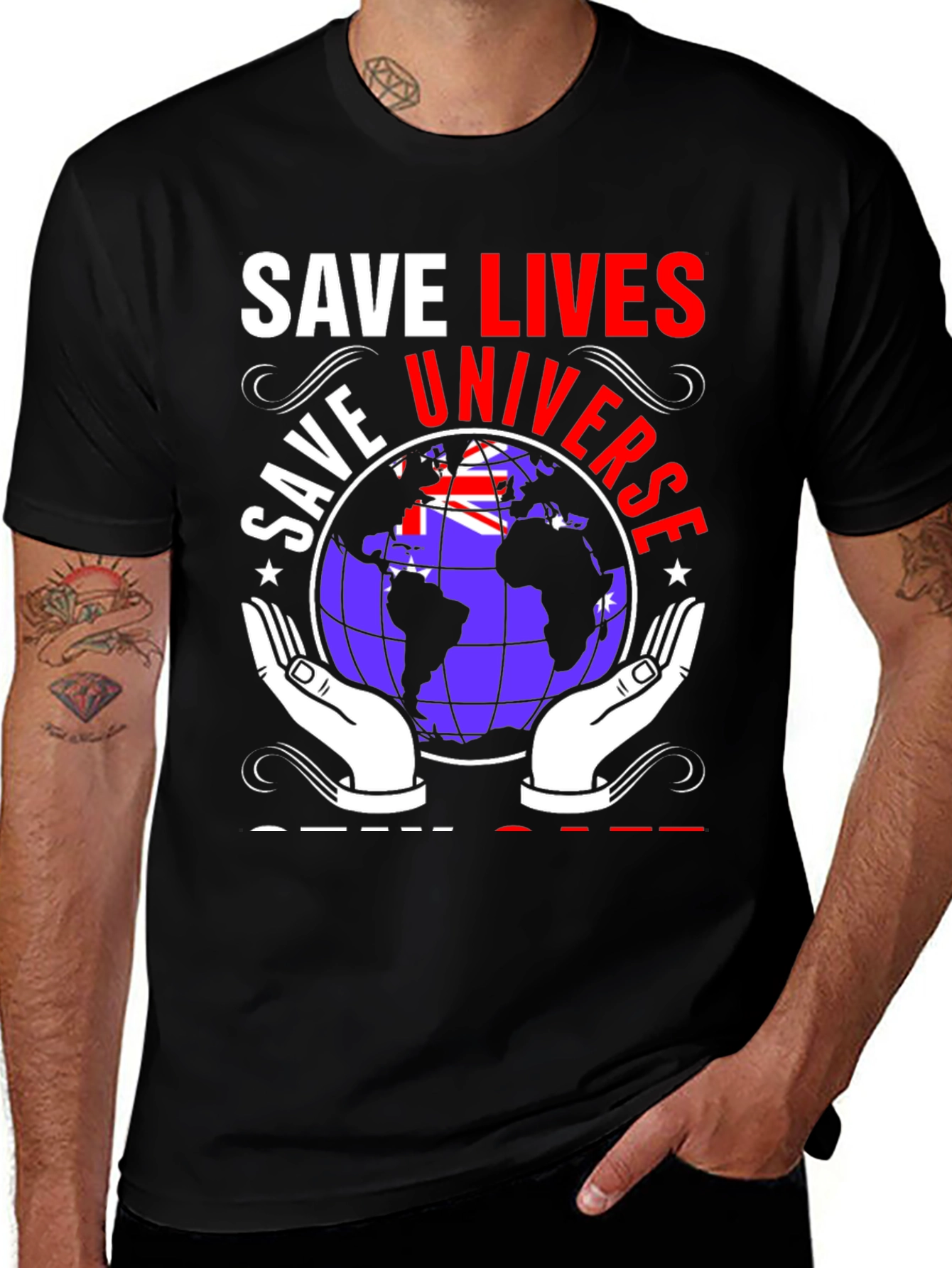 Variant 11 of Save Lives Universe Graphic T-Shirt
