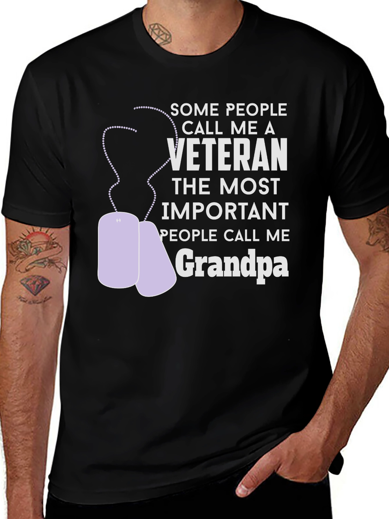Variant 14 of Veteran Grandpa T-Shirt - Gift for Grandfathers