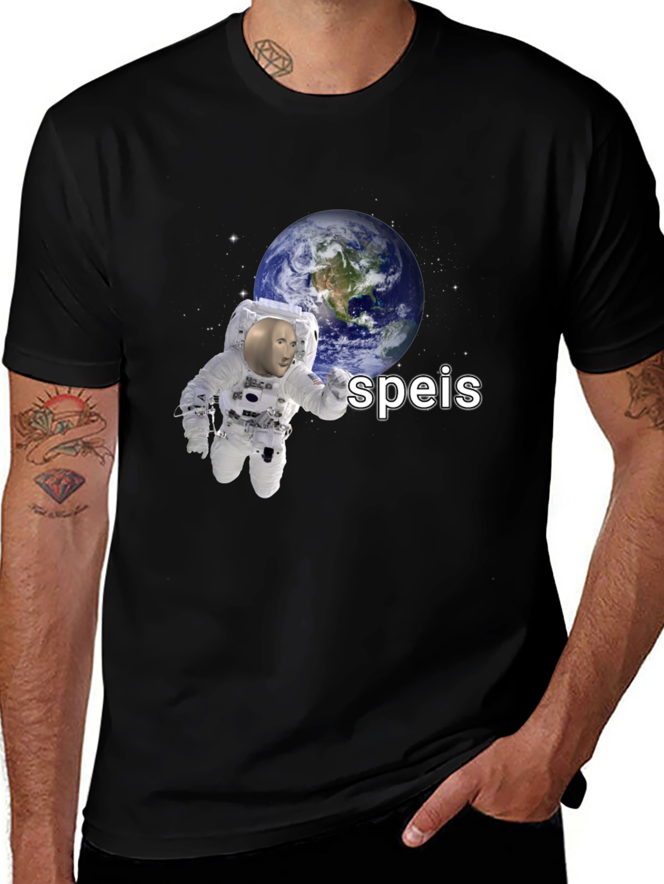 Speis Stonks Meme Astronaut T-Shirt