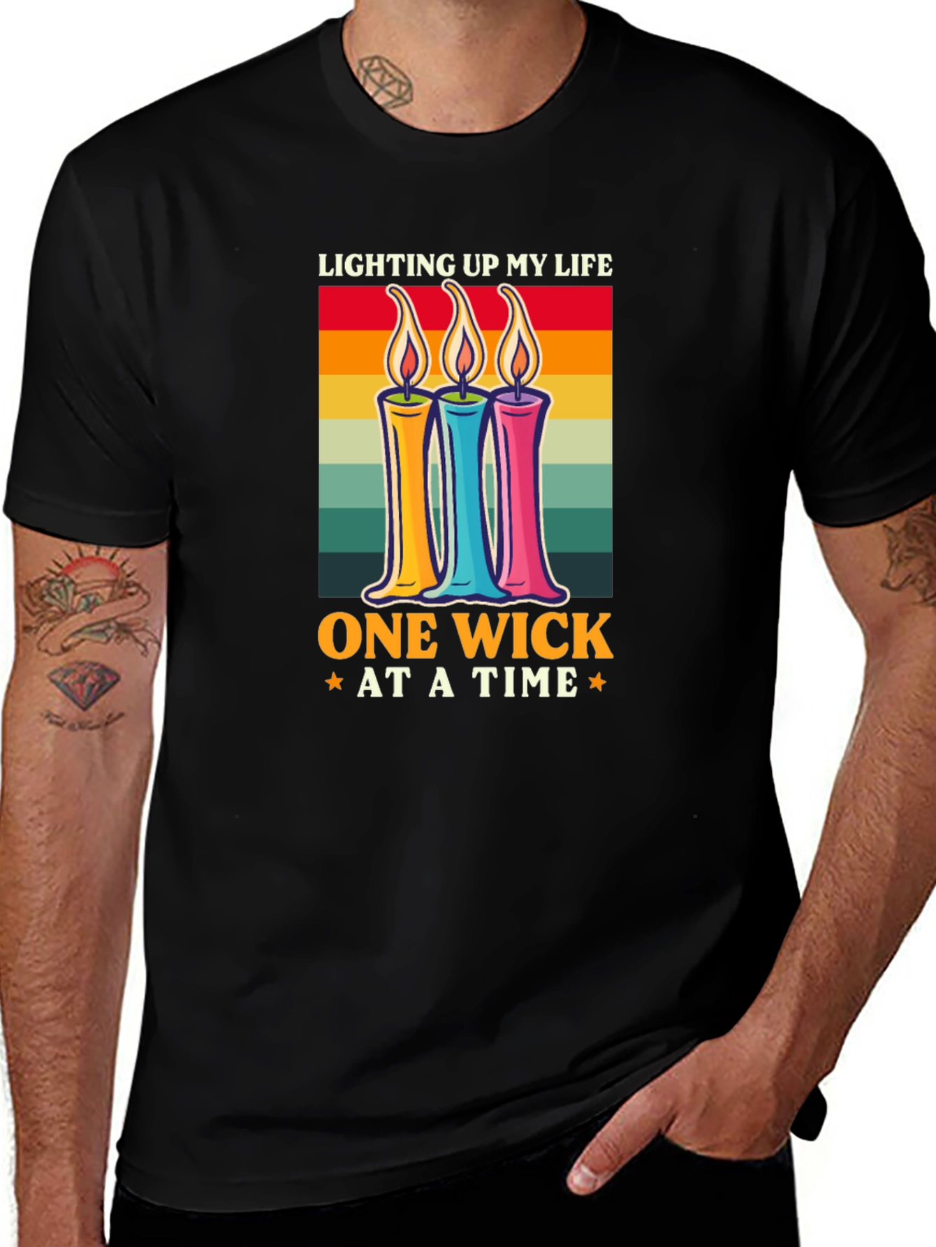 Variant 4 of One Wick at a Time Tee