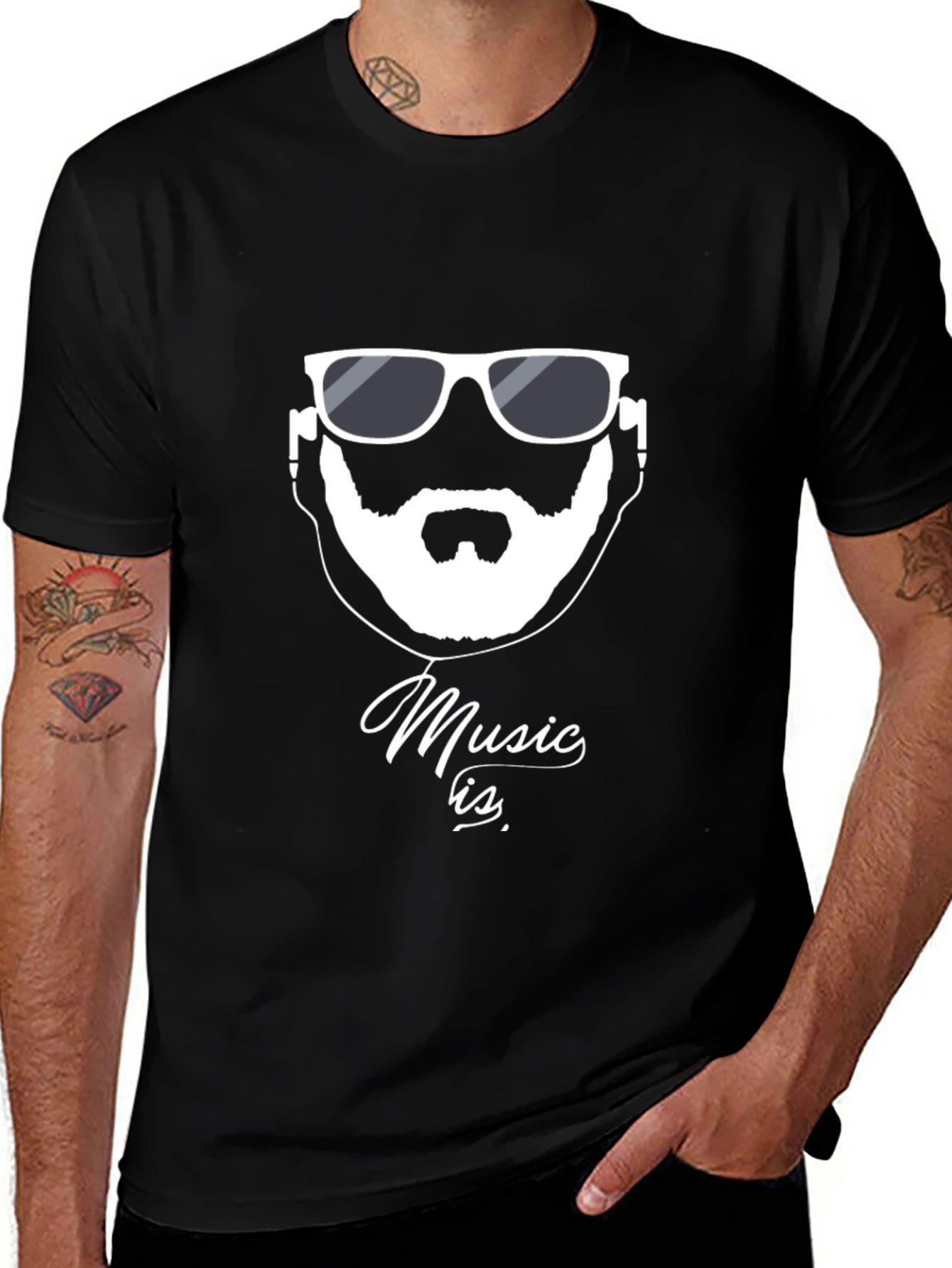 Variant 23 of Music Is T-Shirt - Cool Graphic Tee for Music Lovers
