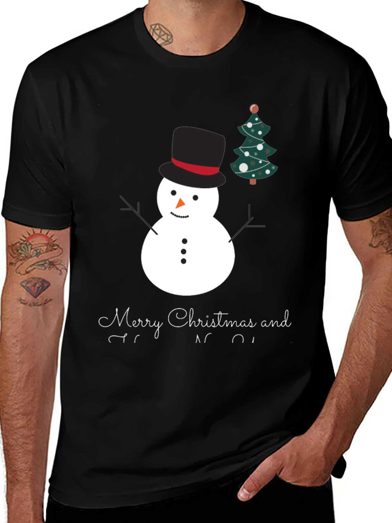 Festive Snowman Christmas T-Shirt