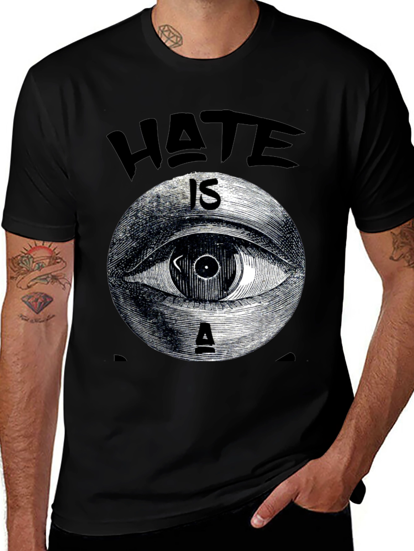 Hate is a Virus Graphic Tee