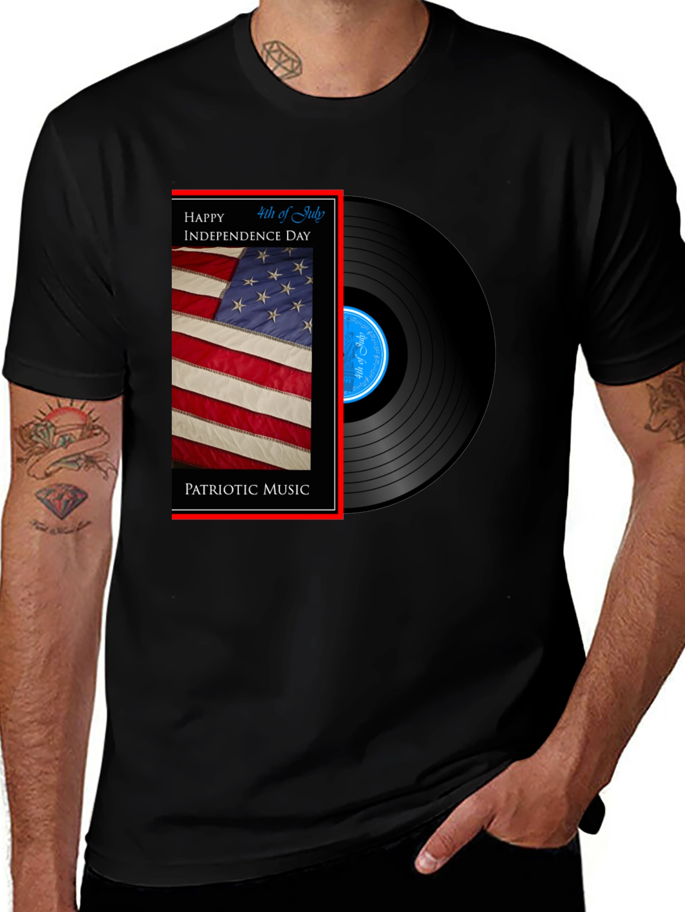Variant 13 of Patriotic Music T-Shirt - 4th of July Independence Day Tee