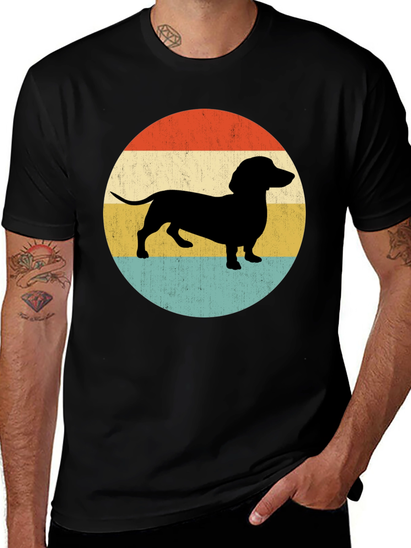 Variant 13 of Retro Dachshund T-Shirt - Vintage Style Dog Tee