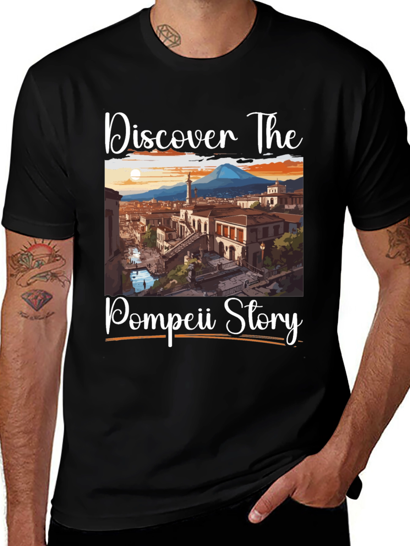 Pompeii Story T-Shirt: Discover The Past