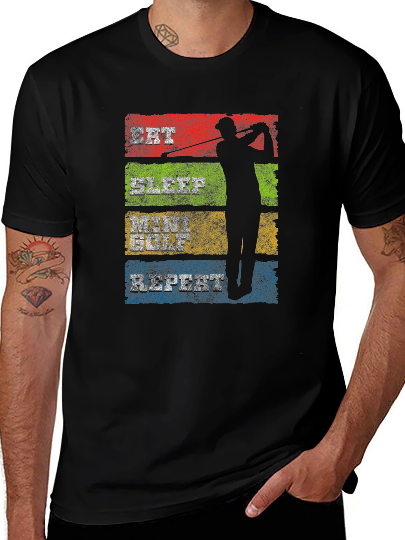 Variant 8 of Eat Sleep Mini Golf Repeat T-Shirt