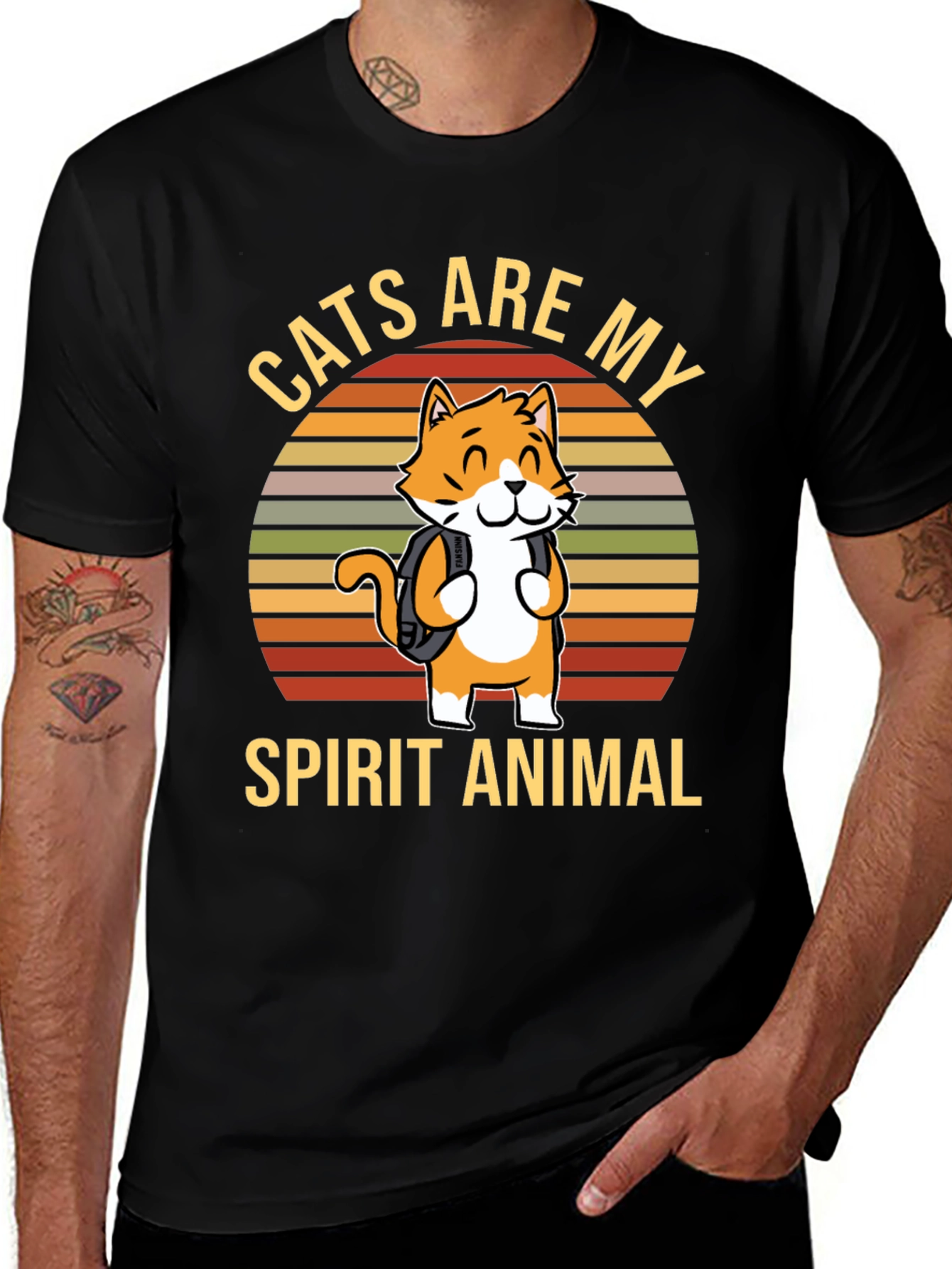 Variant 9 of Cats Are My Spirit Animal Graphic Tee