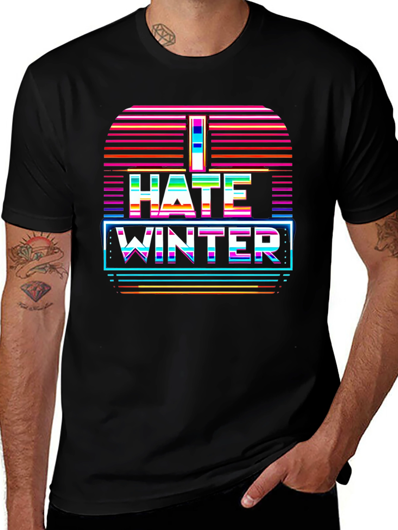 I Hate Winter Retro T-Shirt