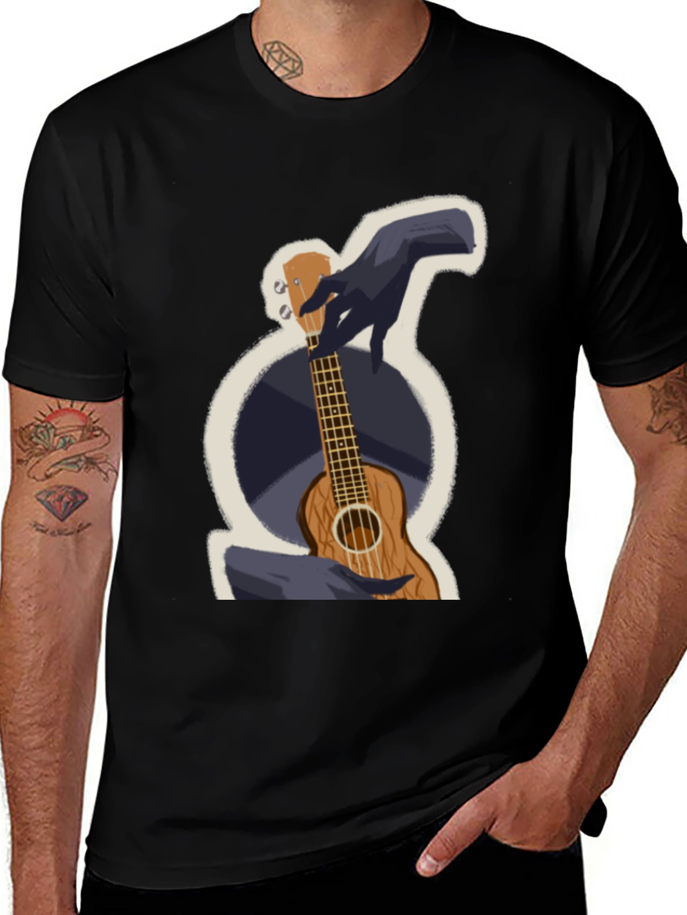 Variant 18 of Ukulele Graphic T-Shirt - Casual Wear