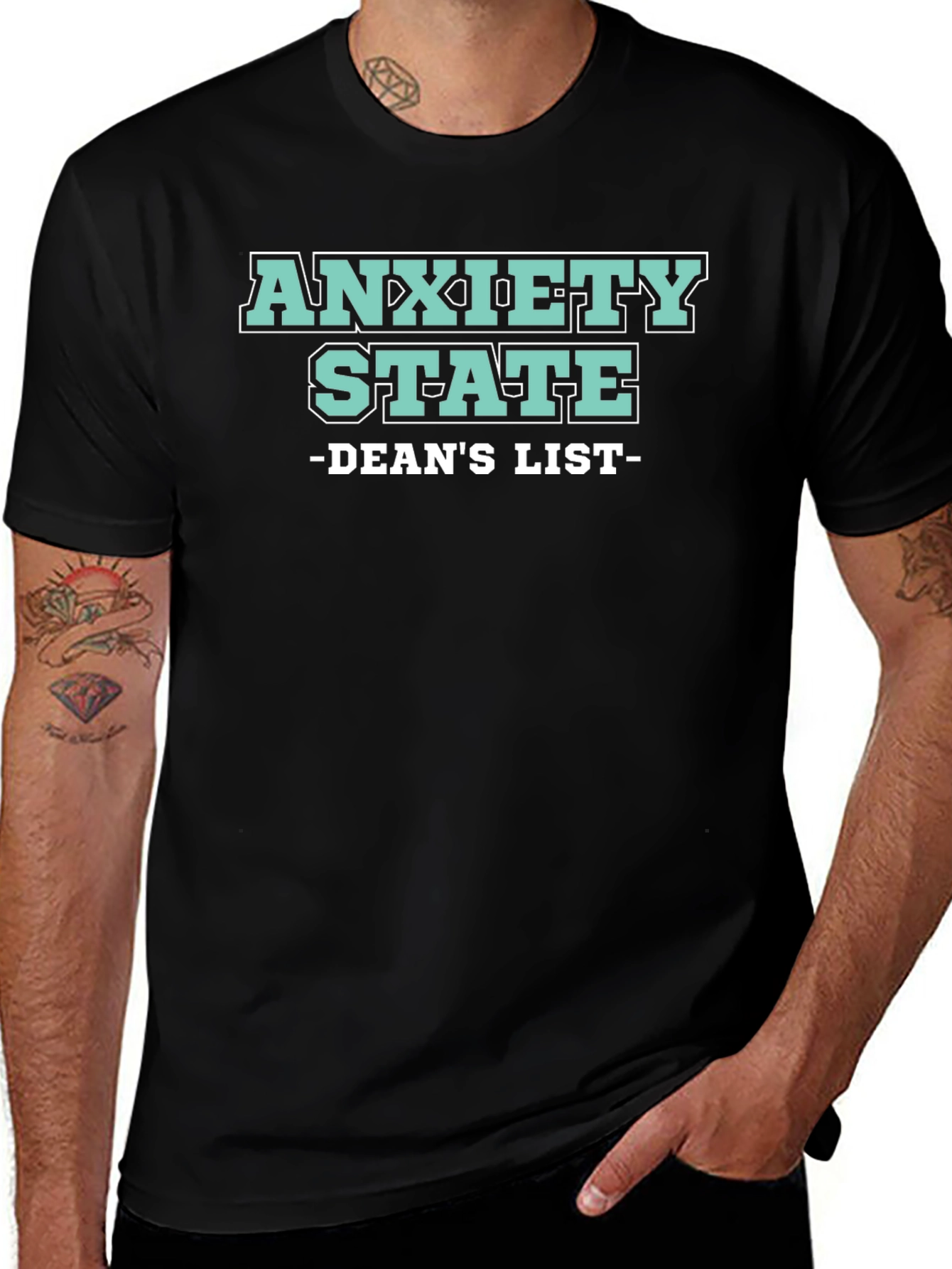 Anxiety State Dean's List Graphic T-Shirt