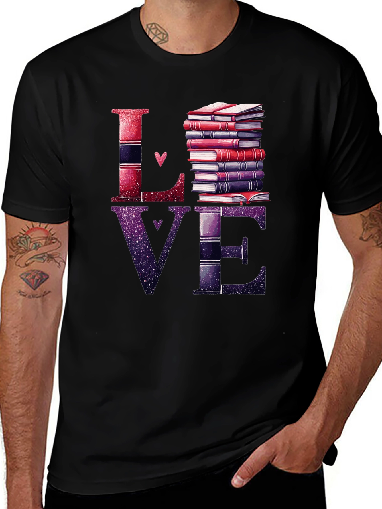 Variant 11 of Love Books Graphic T-Shirt - Reader's Delight