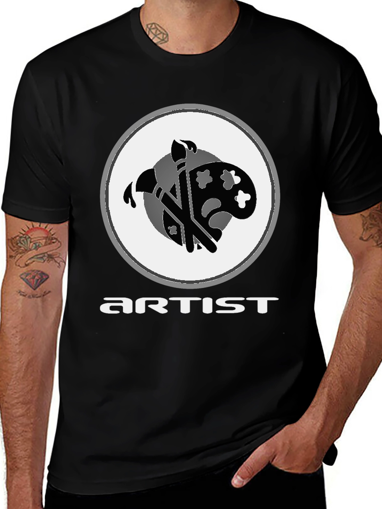 Artist T-Shirt - Paintbrush Palette Graphic Tee