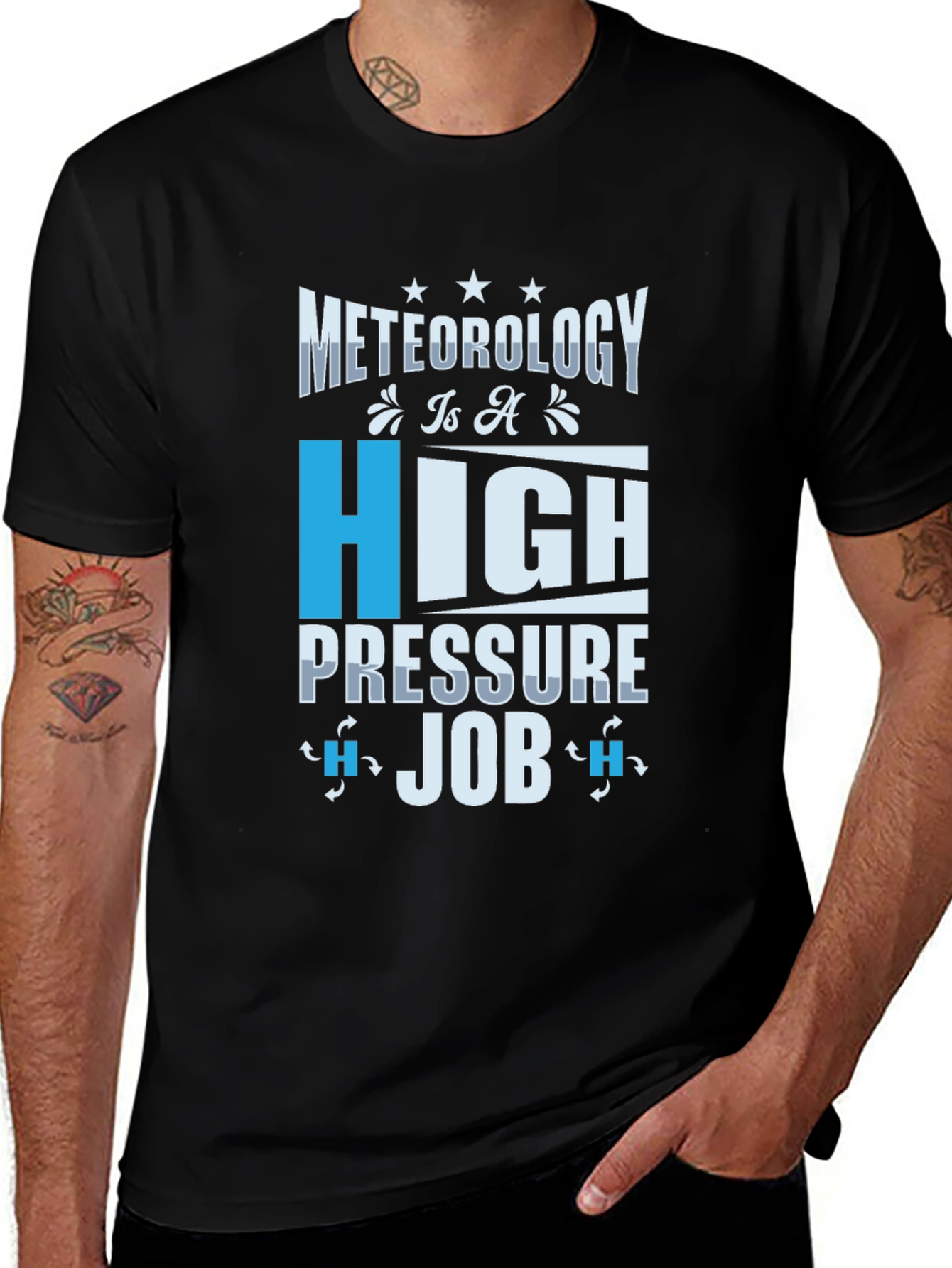 Variant 20 of Meteorology High Pressure Job Graphic Tee