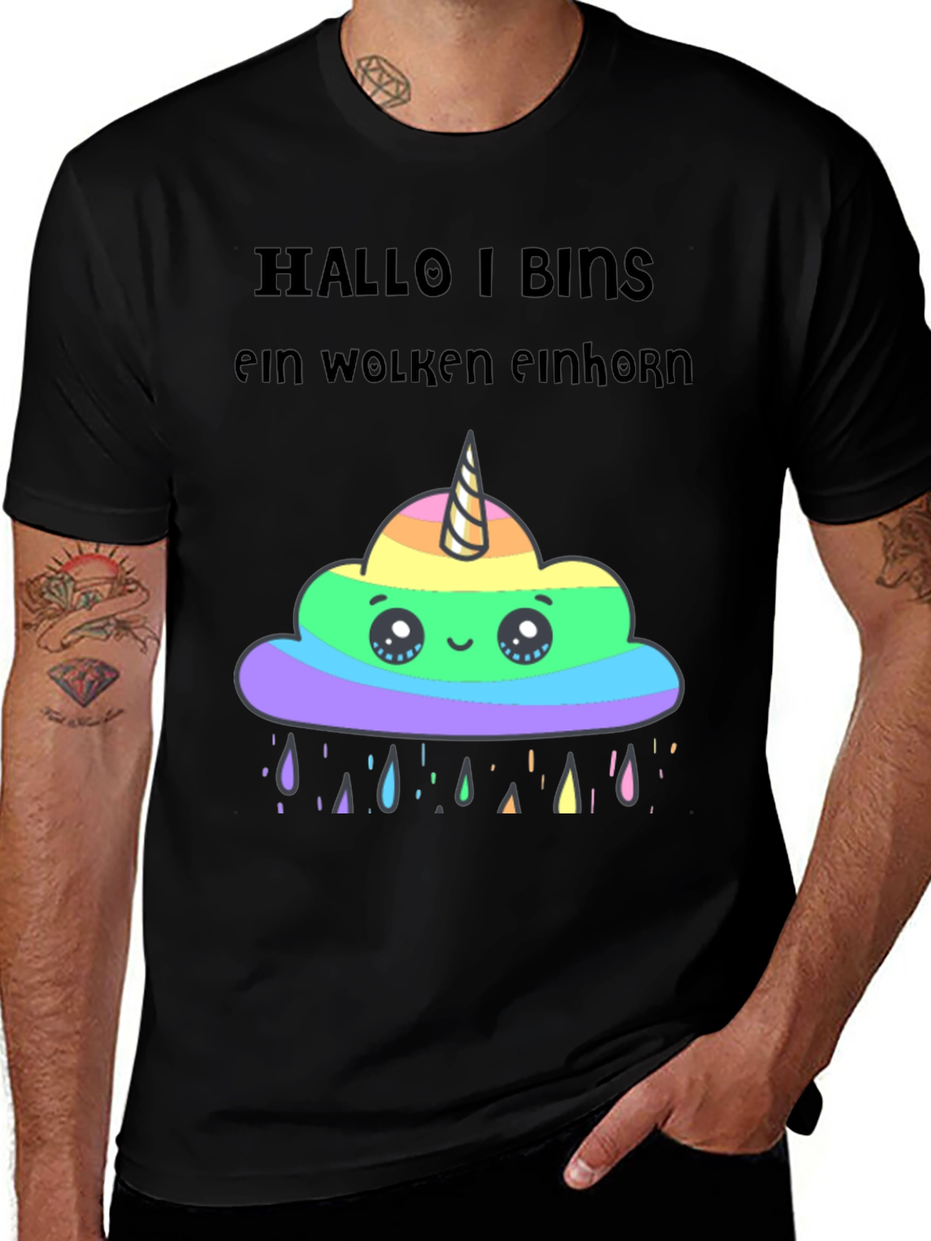 Variant 2 of Unicorn Cloud Graphic T-Shirt