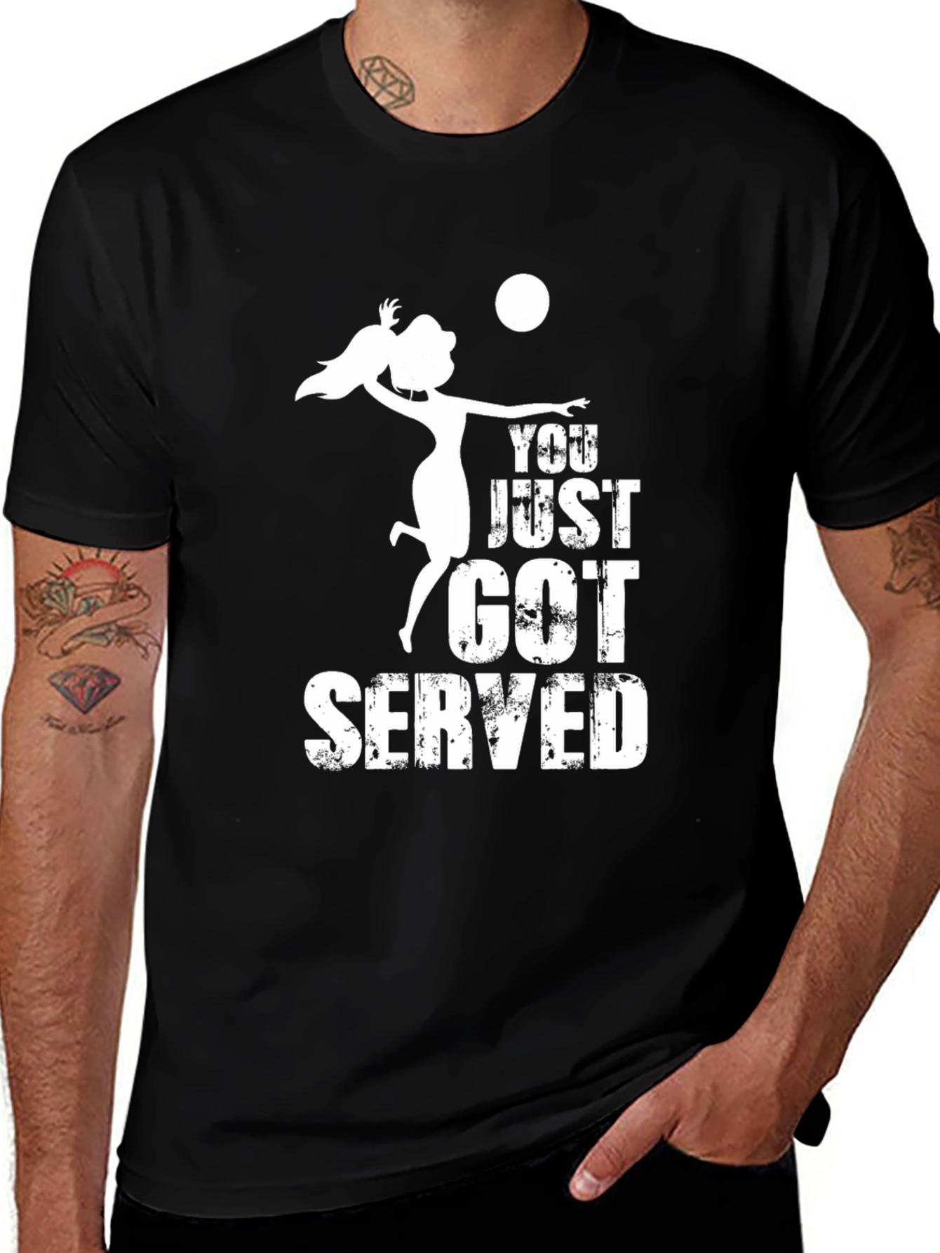 Variant 18 of Volleyball You Just Got Served Graphic T-Shirt