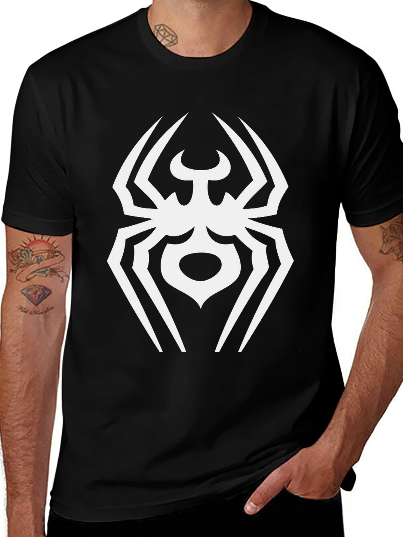 Variant 6 of Black Spider Graphic T-Shirt