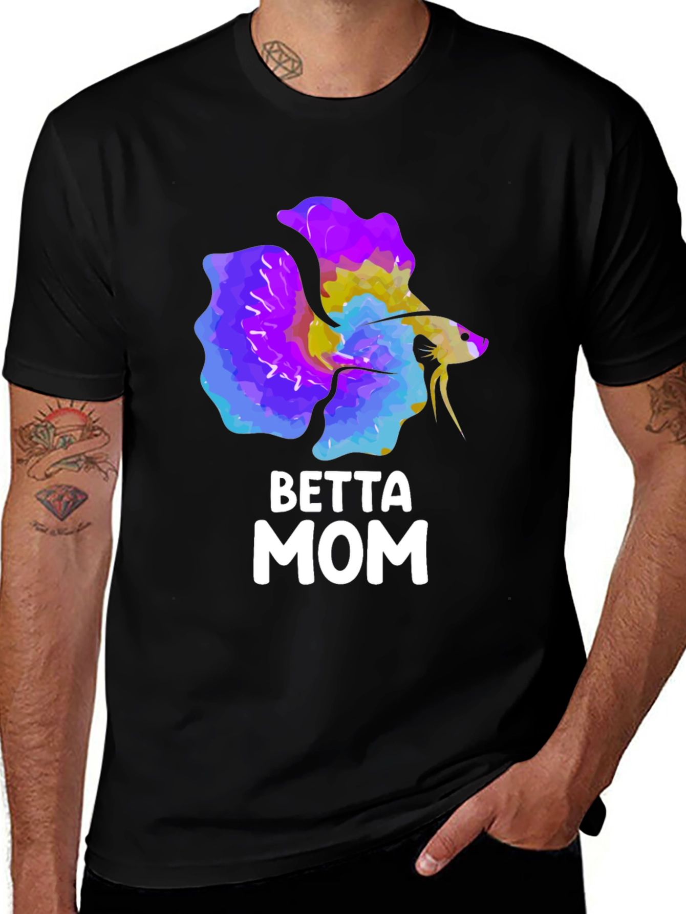 Betta Mom Graphic Tee - Fish Lover T-Shirt