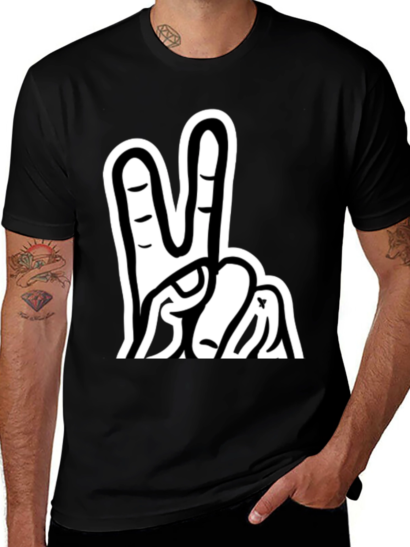 Variant 5 of Peace Sign Graphic T-Shirt