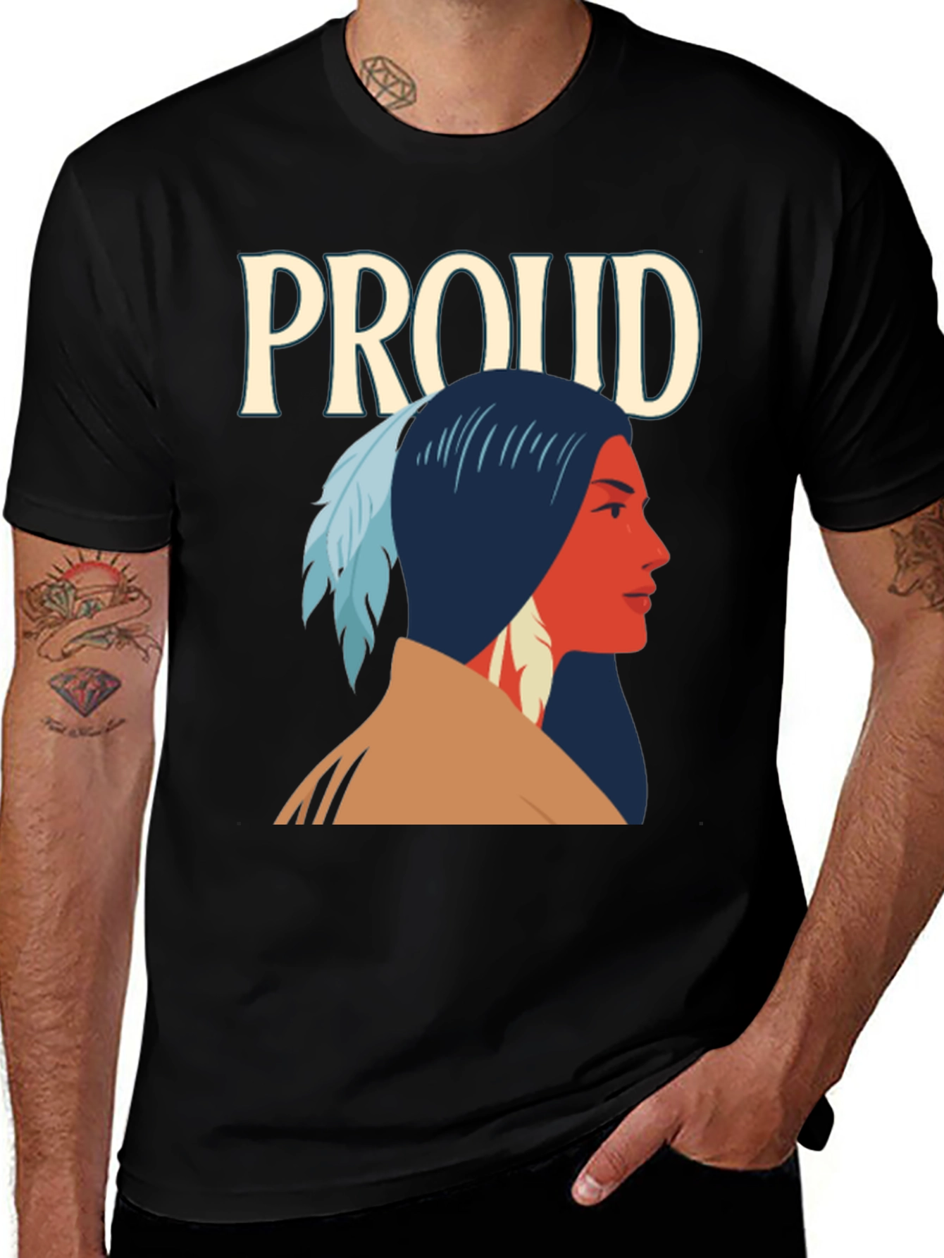 Variant 15 of Proud Native American Graphic Tee